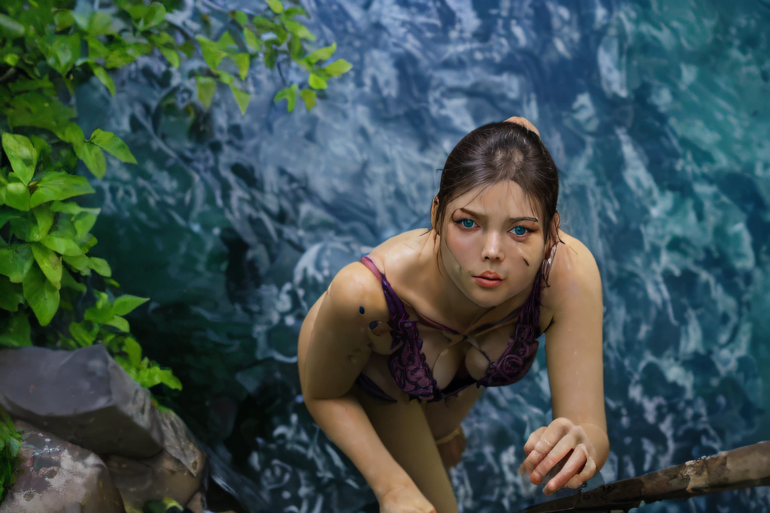 (Use Source image) (35mm) focus on Eyes and Face and Body shape