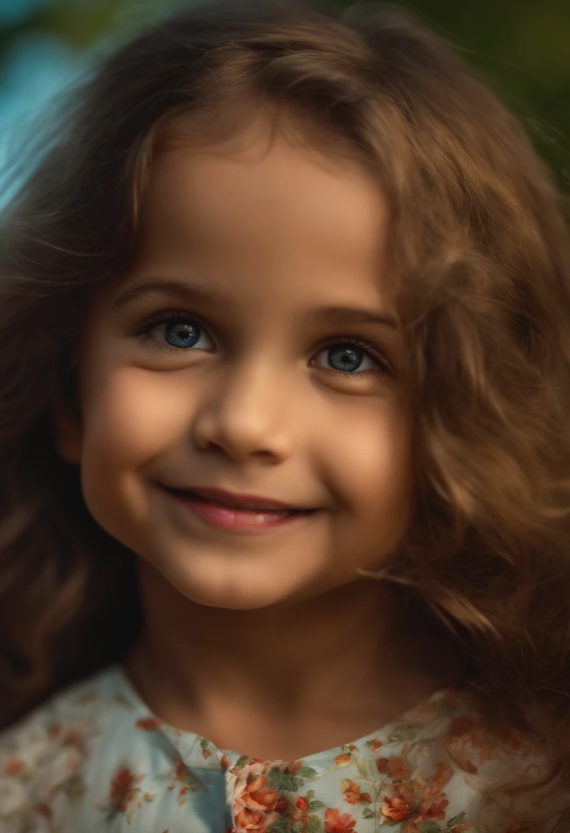 Design a realistic image that portrays children smiling brightly, following the standards of professional photography, with minimal image interference.