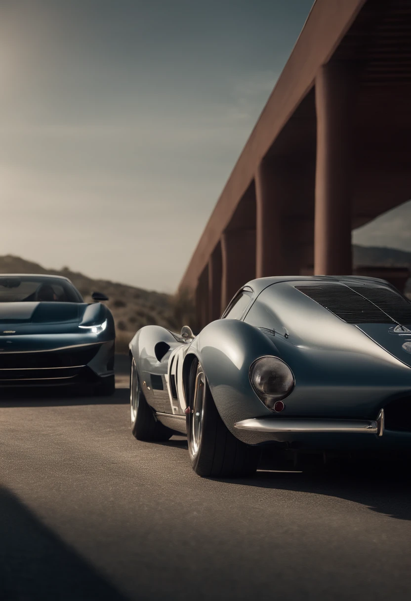 Ford II is furious after Ferrari refuses to sell its company to him. El estilo es hiperrealista, fotorrealista, cinematography, Hermoso UHD