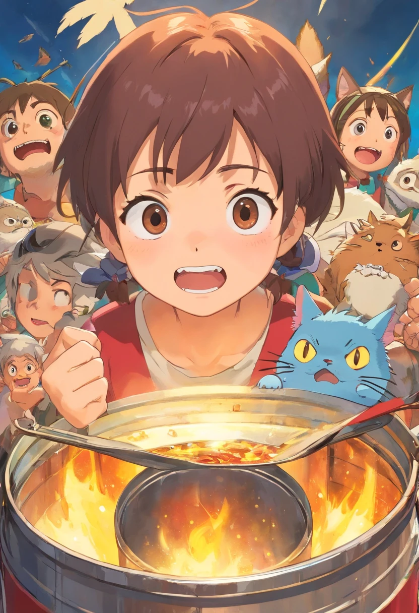 Various expressions of the tin can,Like anger、having fun、despised