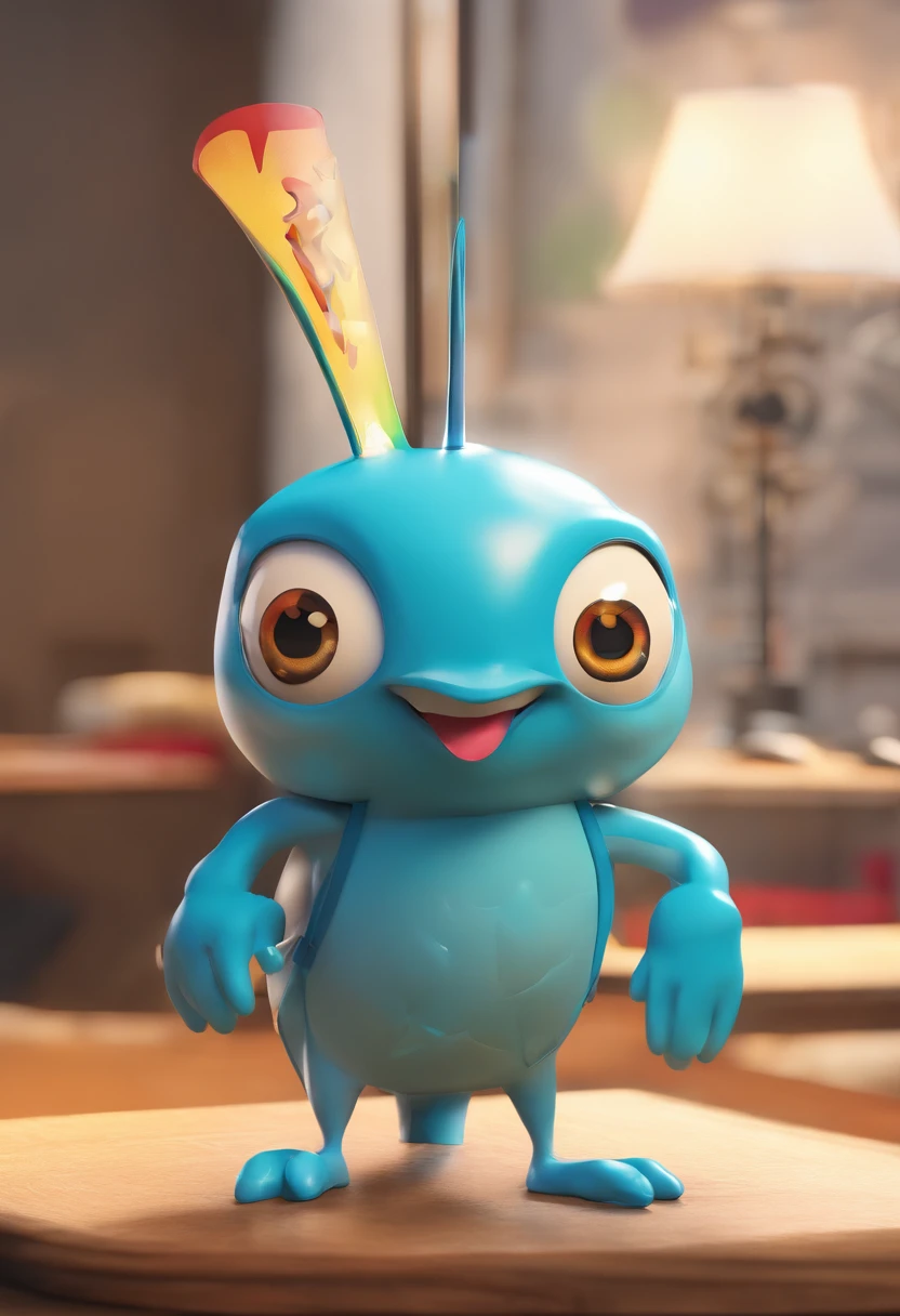 Generate a syringue mascot in toon style