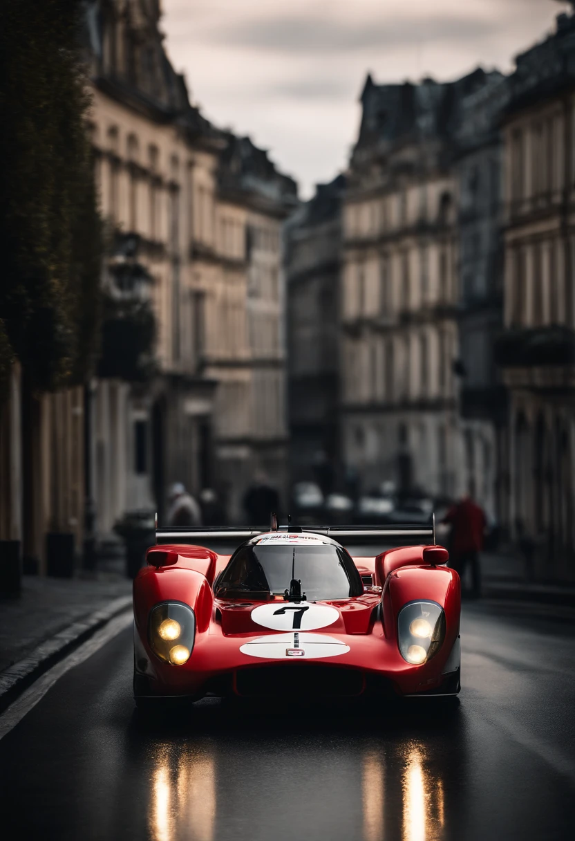 Ford II decide crear su propio equipo de carreras para derrotar a Ferrari en Le Mans. El estilo es hiperrealista, fotorrealista, cinematography, Hermoso UHD