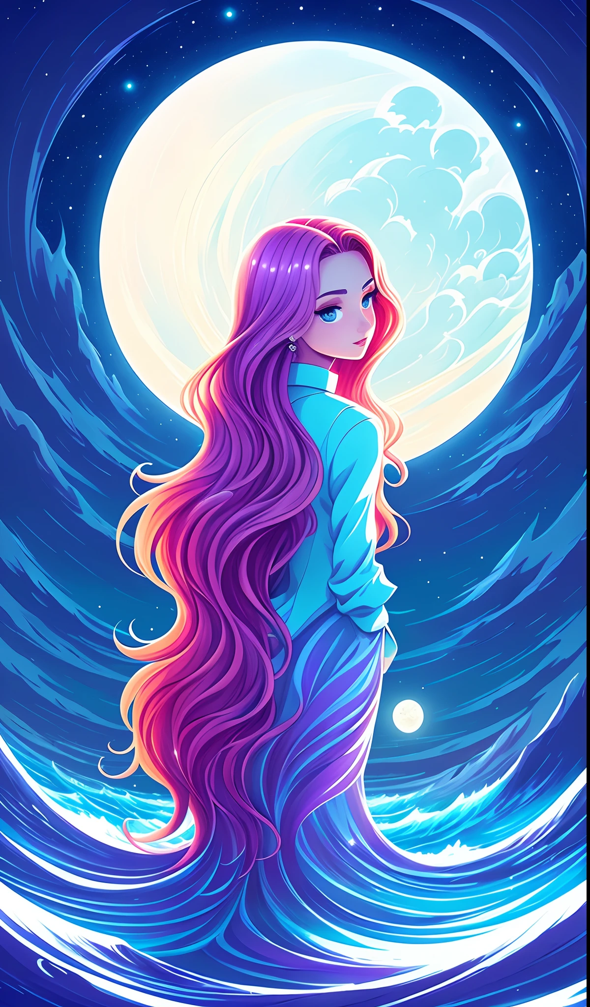A beacon in the moonlight,jen bartel,Inspired by Cyril Rolando,james gilleard artwork,Inspired by Christopher Balaskas,Cyril Rolando and Mw Kaluta,cyril rolando and m . . . . Kaluta, dream wave aesthetic
