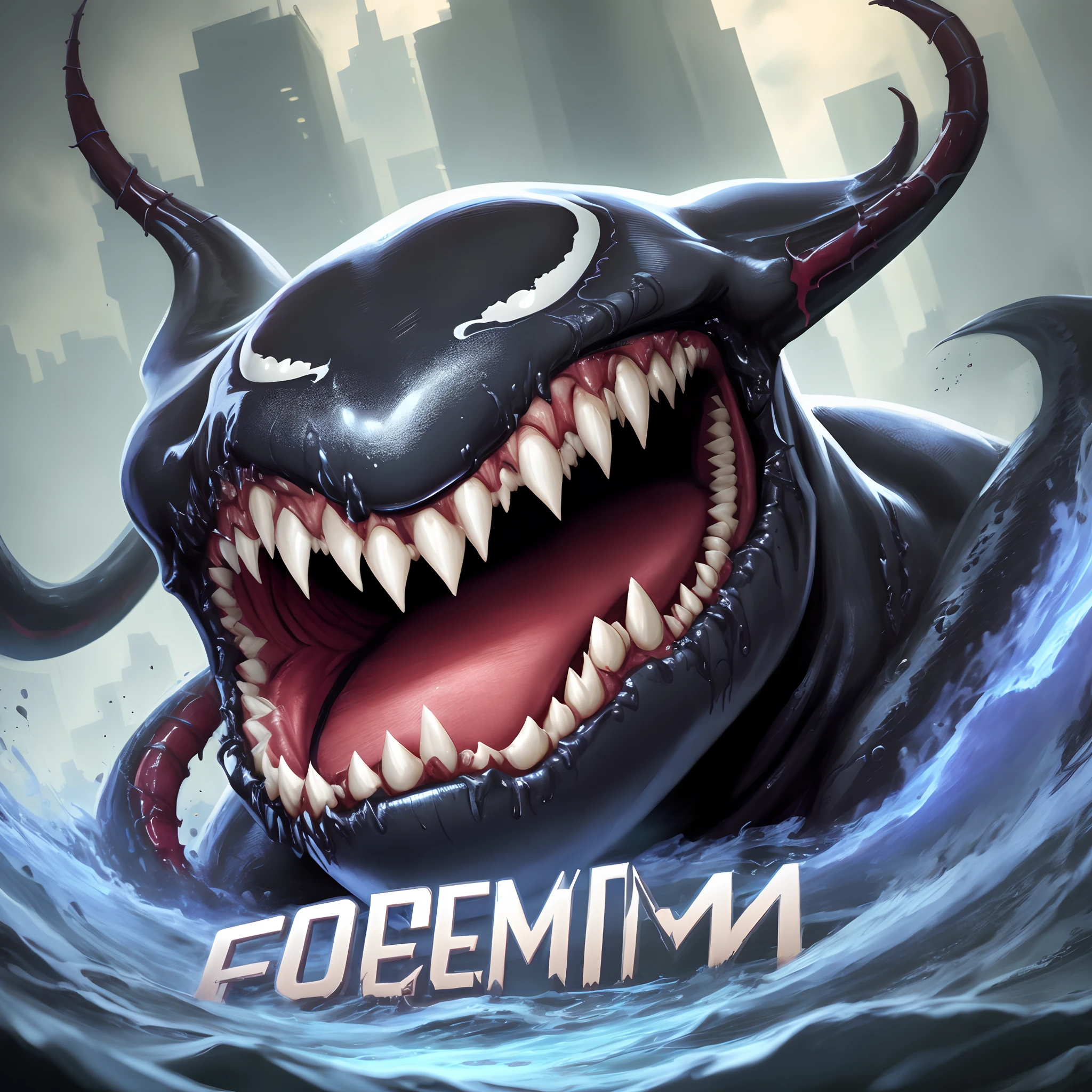 Venom com fundo em dinheiro