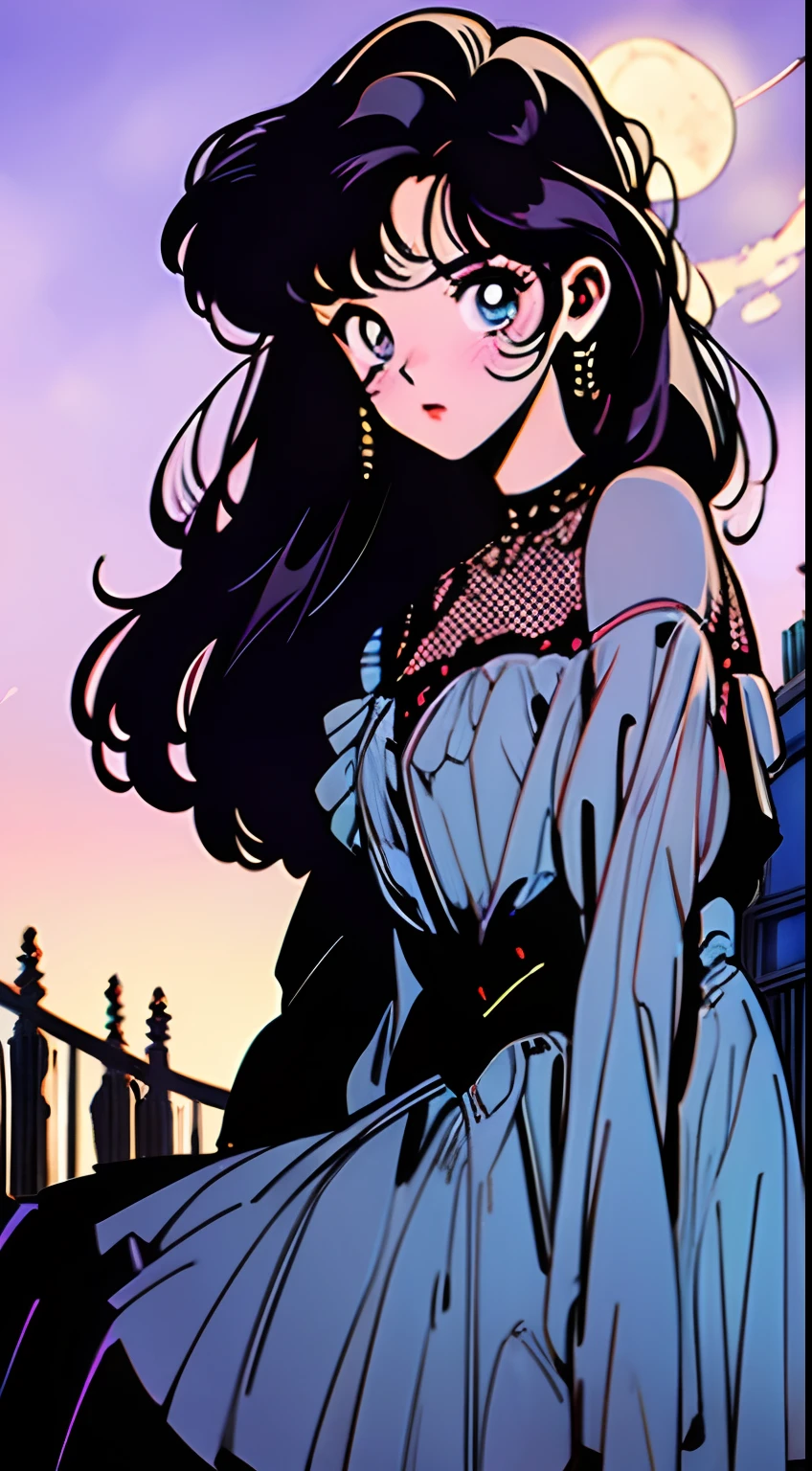 Halloween Girl、squash、a moon、the witch