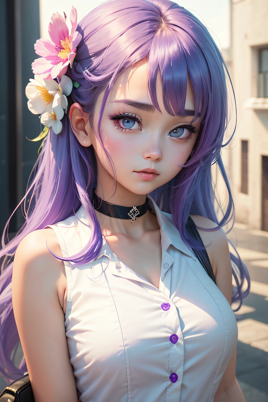 (masterpiece, best quality), 1girl, Lavender Low Braided Bun with Pearl Pins, flat chest,   <lora:Peeing1:1> peeing,
