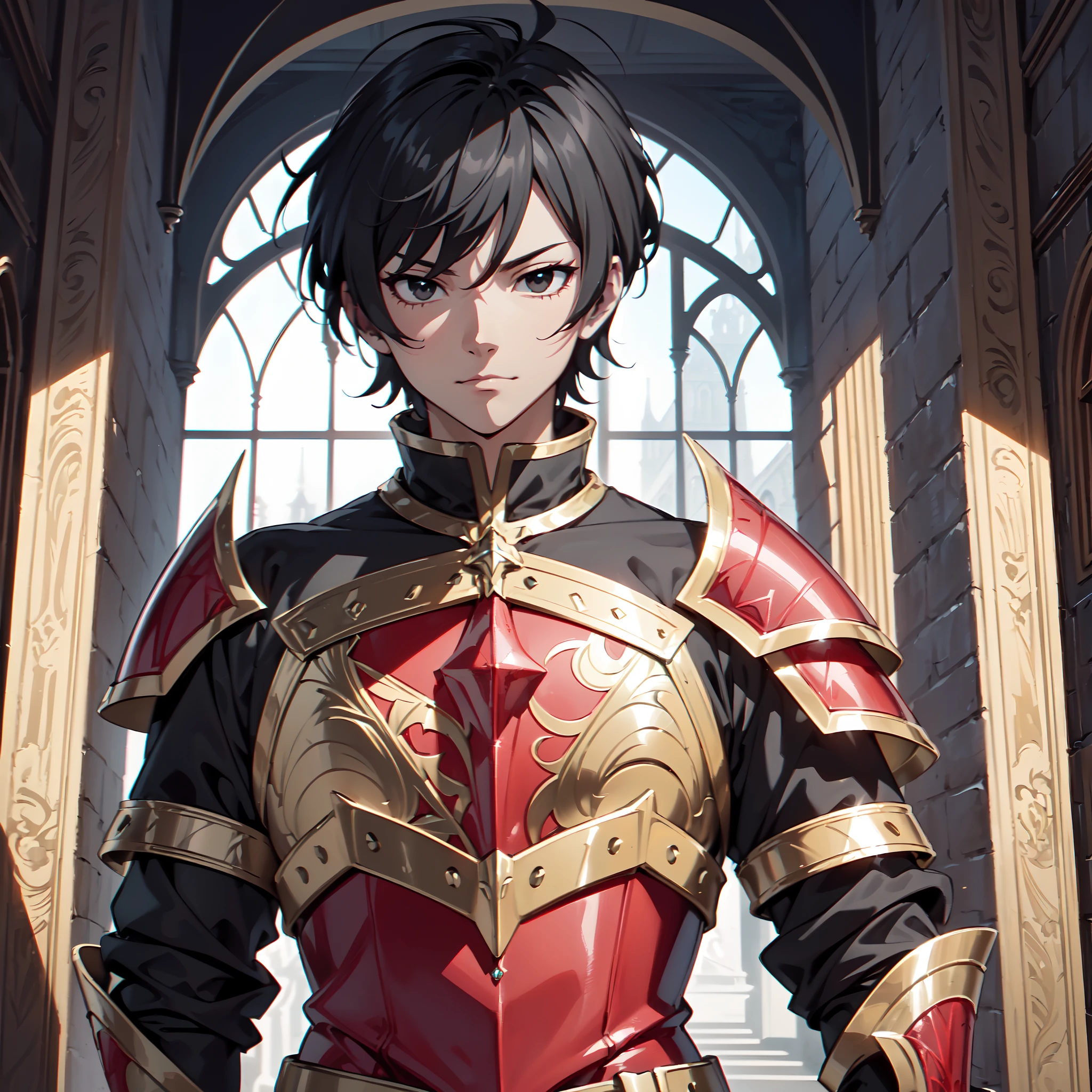 128K Ultra High Definition,
128K Ultra High Quality,
128K Ultra High Resolution,
Best Definition,
Best Quality,
Best Resolution,
Perfectly Detailed,
Perfectly Designed,
Extremely Detailed,
Extremely Designed,
Hyper Detailed,
Hyper Definition,
Hyper Quality,
Hyper Resolution,
Masterpiece,
(((Anime))),
Body Shot,
(((Boy))),
Handsome,
Muscular Body,
(((Black Short Hair))),
(((Black Eyes))),
(((Hyper Detailed & Perfectly Designed Red Ruby Armor Plates))),
(((Hyper Detailed & Perfectly Designed Engraving Jeweled Baron Armor))),
(((Inside Of Medieval Royal Palace Background Scenery))),