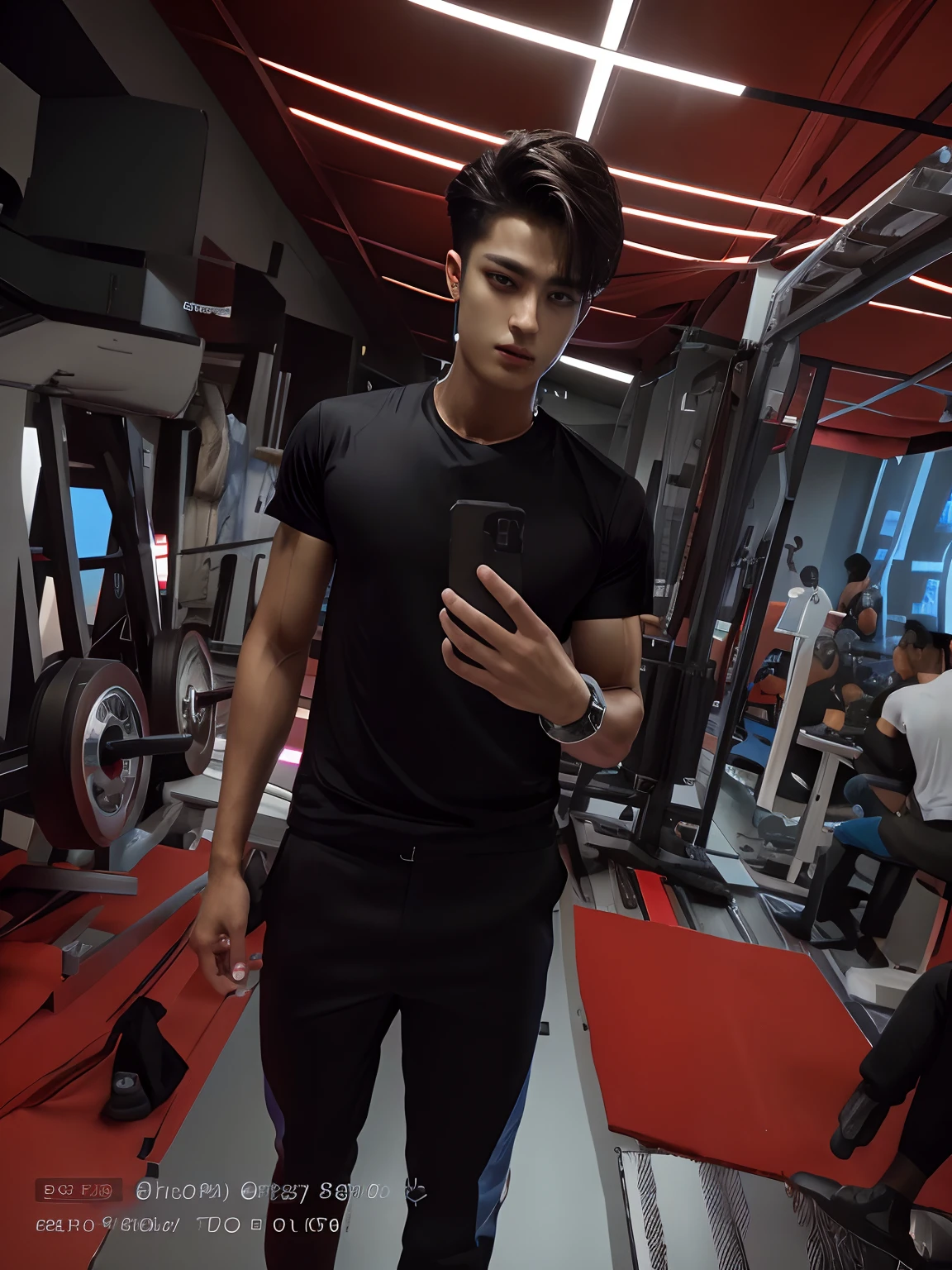 mingyu, portrait,muscular, (absurdres, highres, ultra detailed),((masterpiece)), ((best quality:1.1)), High Resolution, 8k,1boy, best quality, masterpiece, (photorealistic:1.4), 8k raw photo, 4k, high quality, masterpiece, best quality, highres,  dynamic poses, realistic, detailed skin, mature male, high contrast, OverallDetail , slick back hair, show