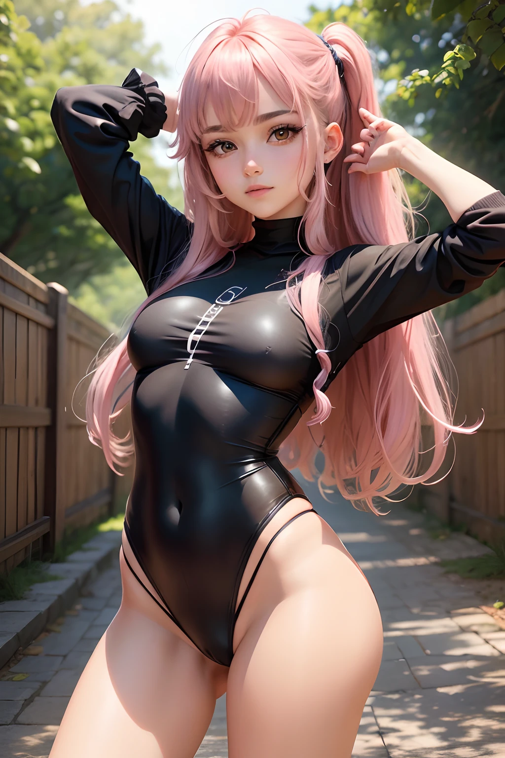 18 year old beautiful girl, ojos grandes, senos grandes, delgada, Small, 8k, calidad superior, (Cabeza muy detallada: 1.0), (cara muy detallada: 1.0), (cabello muy DetallaDo: 1.0), Arte oficial muy detallado, Estilo de arte Anime Moe, Arte de anime limpio y detallado, They are smiling, cabello dorado, cabello largo y liso, pecho desnudo, Oni Chichi