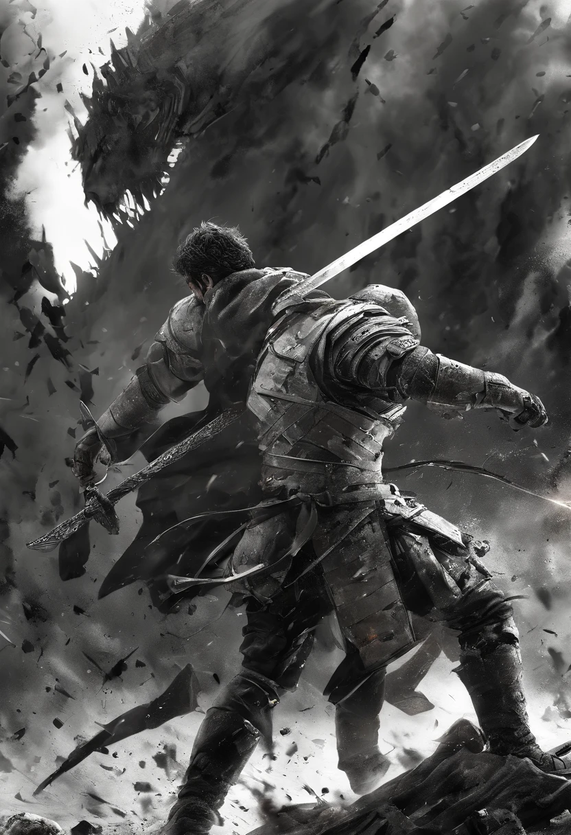 (incoming_attack:1.7),(battle scene:1.7),(slashing by holding sword:1.7)