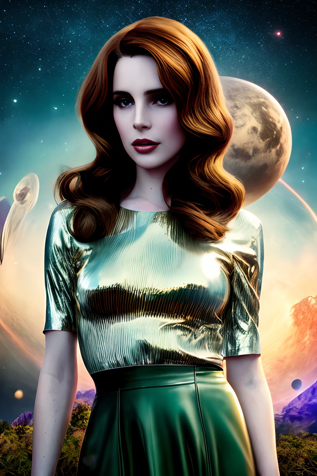 Lana Del Rey on an other planet leading a Human invasion