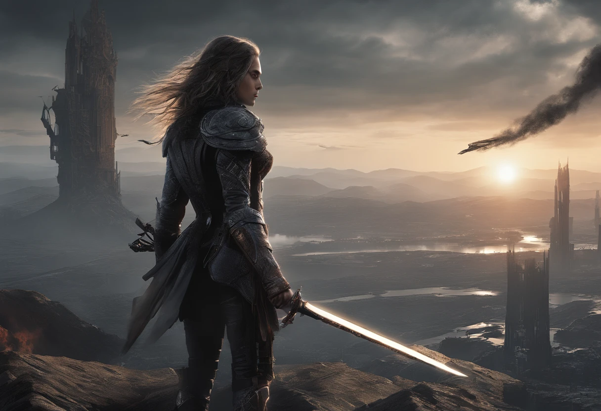 a master piece of storytelling,beautiful face,incoming_attack,battle scene,slashing by holding sword,High quality,Best quality,8K wallpaper,Ultra-detailed,high resolution,(Intricate details:1.3),(Ultra-detailed:1.3),(Sharp focus:1.3),(Natural lighting:1.05),(Vivid colors:1.3),Perfect anatomy,Perfect hands,Extremely detailed eyes,Extremely detailed body,extremely detailed finger,Dynamic hair,(bright illumination),Atmosfera escura, alto contraste de luz e sombra