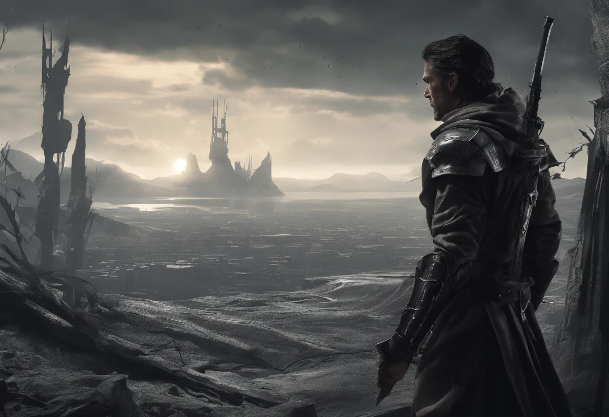 a master piece of storytelling,incoming attack,battle scene,slashing by holding sword,High quality,Best quality,8K wallpaper,Ultra-detailed,high resolution,(Intricate details:1.3),(Ultra-detailed:1.3),(Sharp focus:1.3),(Natural lighting:1.05),Perfect anatomy,Perfect hands,Extremely detailed eyes,Extremely detailed body,extremely detailed finger,(bright illumination),Atmosfera escura, alto contraste de luz e sombra