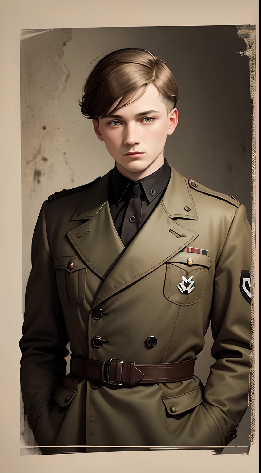 <lora:artsyfartsycolor:1> artsyfartsycolor, a man in military uniform