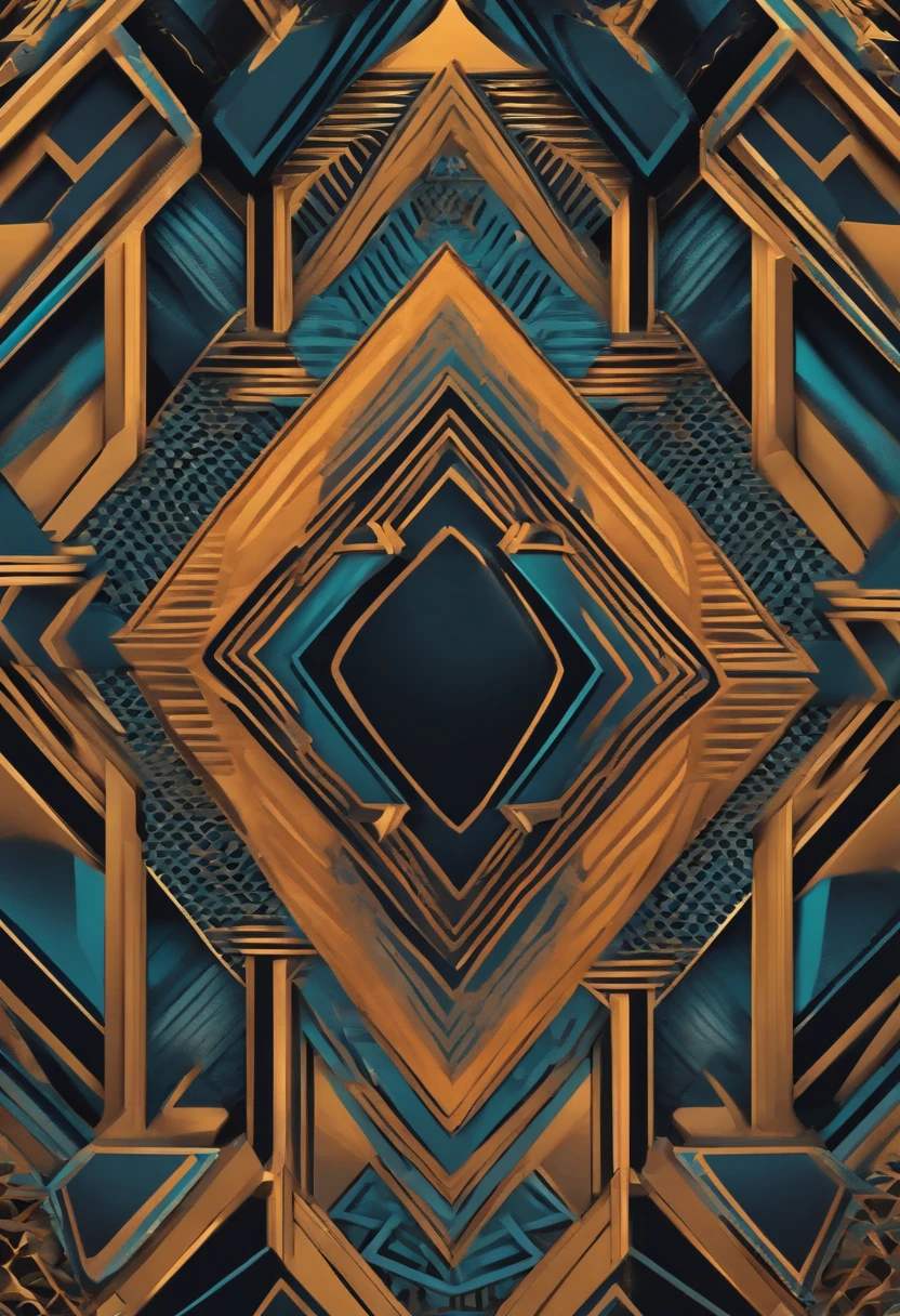 Wakanda abstract geometric background pattern design