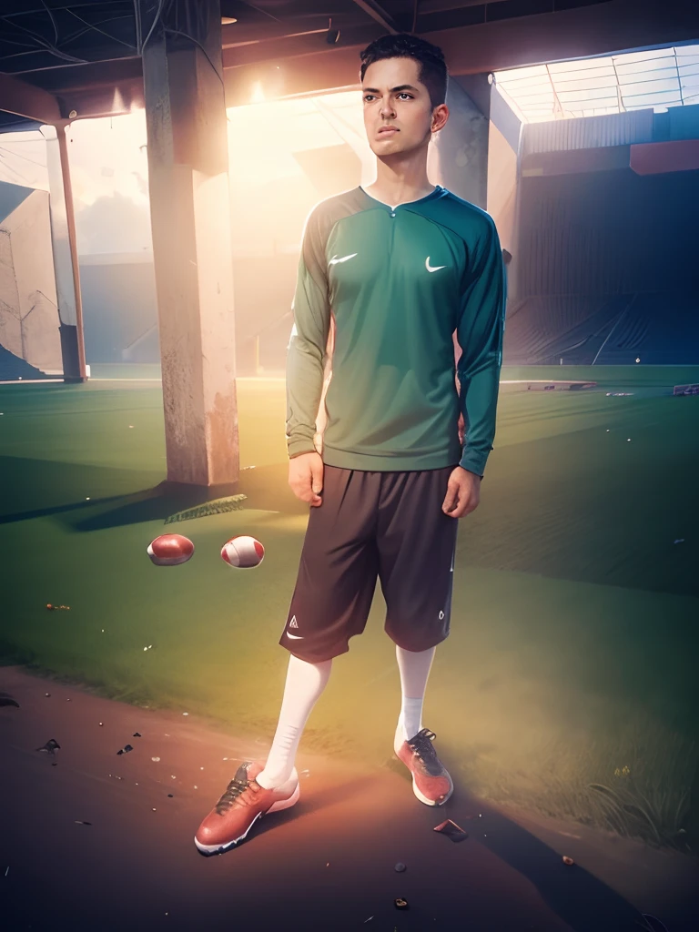 Only change background football stadium