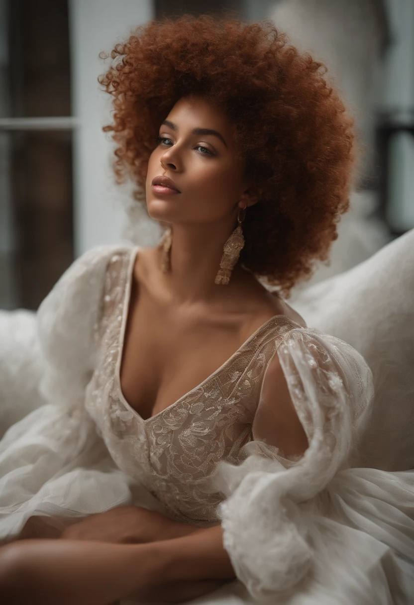 "Ultra-realistic image of a beautiful 18-year-old Afro-Latin girl,Caramel peel, corps parfait, Prendre un selfie dans la salle de bain avec son iPhone 14, maigre, taille ultra-fine, cheveux rouge, Curly curly hair karibean , piercing green eyes.hyper-realistic,anatomie correcte,Facial features are carefully represented,Boucles gratuites, curly red hair, (cour, curly red hair), Long curly wild red hair, cheveux multiversaux, cour, curly red hair, curly red hair, Boucles, wavy hair spread out, Boucles baroques, Boucles, Curly,Texture des cheveux, Curly bang, photo de face
