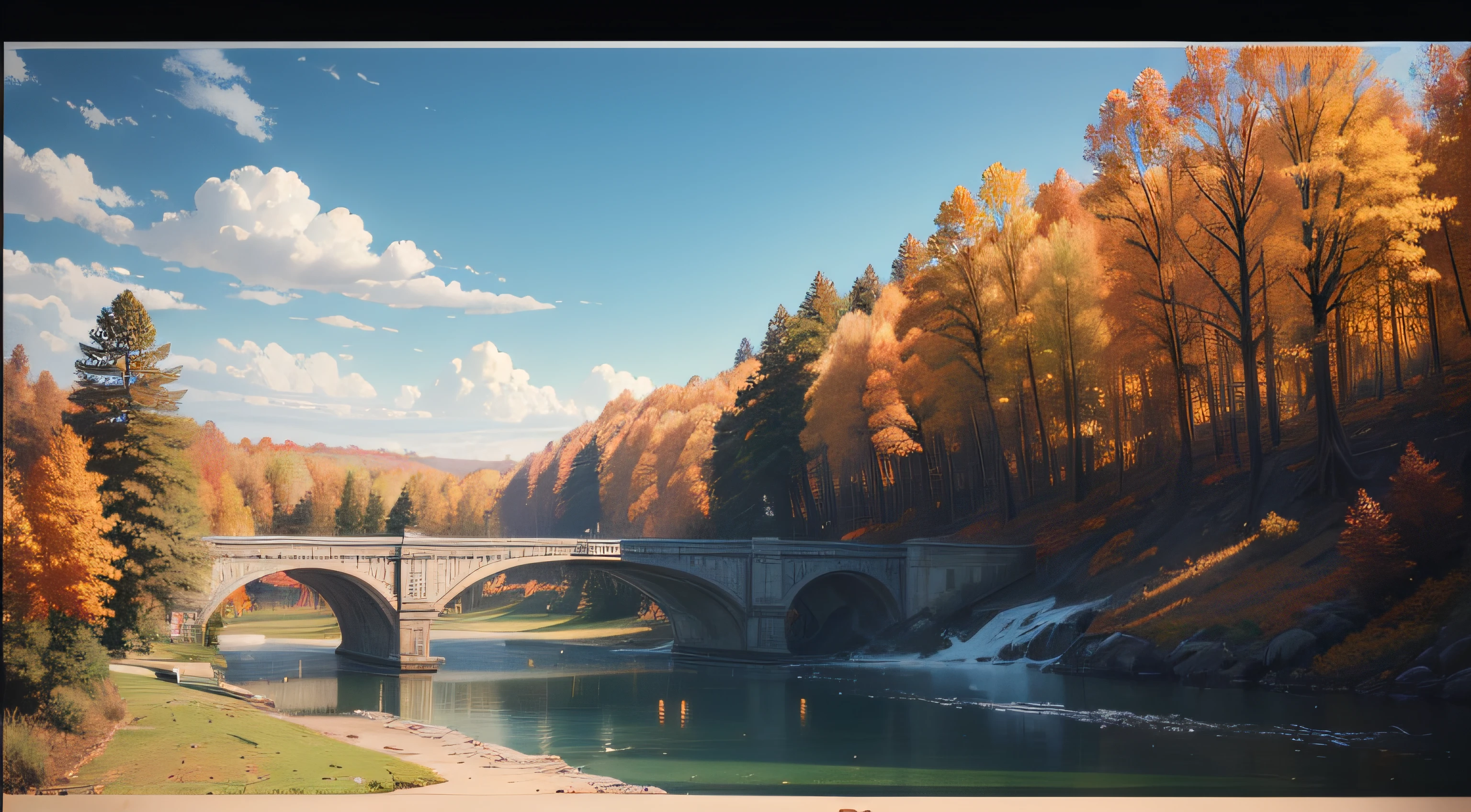 (realistic,photorealistic:1.37, best quality,4k,8k,highres,masterpiece:1.2),ultra-detailed,(realistic,photorealistic,photo-realistic:1.37), HDR, UHD, studio lighting, ultra-fine painting, sharp focus, physically-based rendering, extreme detail description, professional, vivid colors, bokeh, portraits, landscape, meditation, relax, blue sky, forest park, fall station
