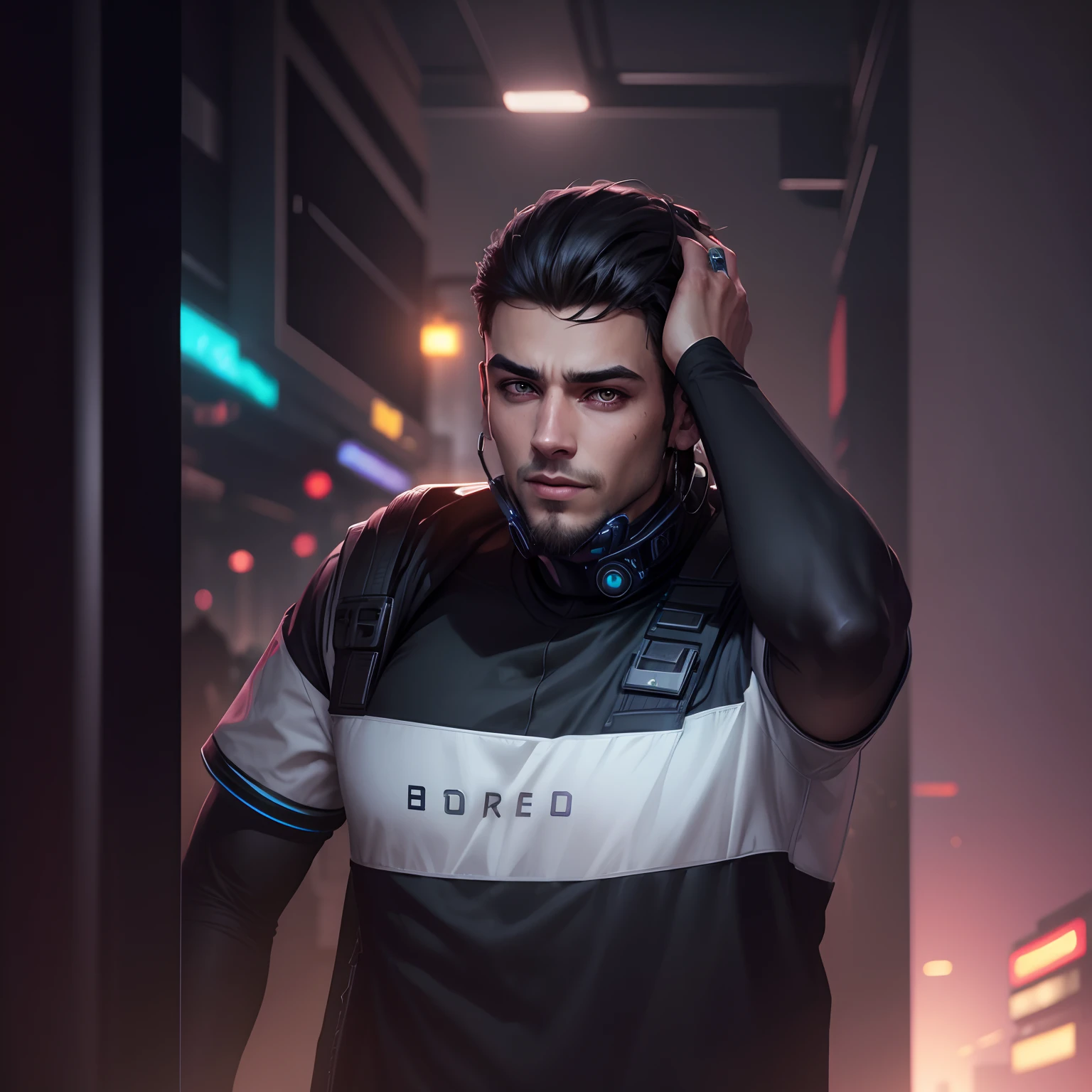 Change the background cyberpunk handsome boy. Realistic face.8k realistic face