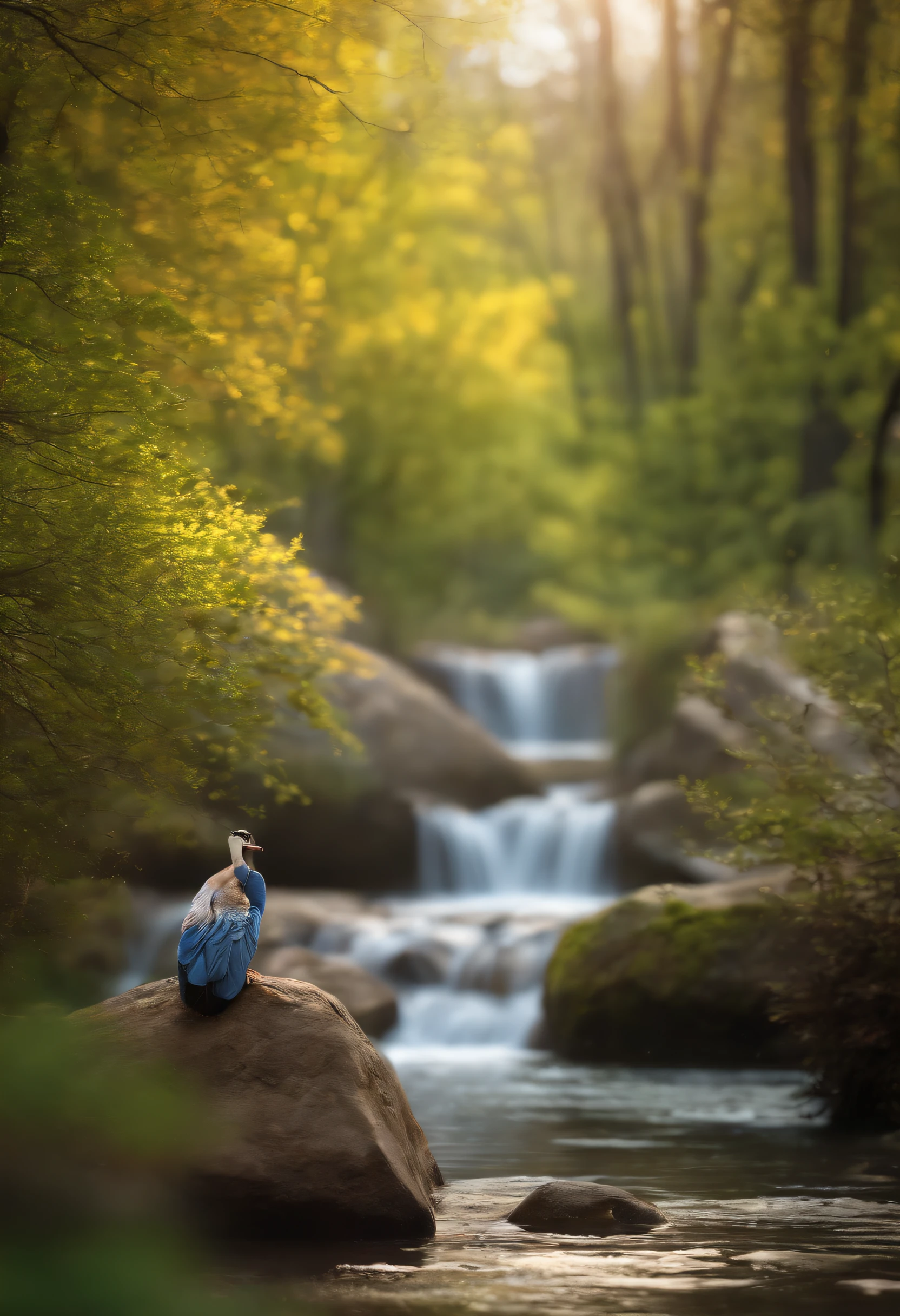 (realistic,photorealistic:1.37, best quality,4k,8k,highres,masterpiece:1.2),ultra-detailed,(realistic,photorealistic,photo-realistic:1.37), HDR, UHD, studio lighting, ultra-fine painting, sharp focus, physically-based rendering, extreme detail description, professional, vivid colors, bokeh, portraits, landscape, meditation, relax, blue sky, forest park, spring station