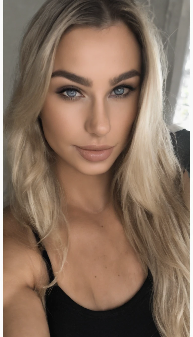 avatar, bimbo 18 years old, porn star body, sexy face, ((detailed face)), symmetrical face, narrow face, ((Beautiful face)), looks like a porn star, makeup smoke, narrow cheekbones , big Blue eyes, Lust in the eyes, sunken cheeks, big eyelashes, big plump lips, sexy lips, ashy blonde, pink ends of hair, Very long hair to the floor, lustful look, looking at you, to fuck,tiny nose,Nose Piercing, narrow nose, huge breasts, hourglass body, Slim waist, slim stomach, wide hips, silky skin, leather detailing,tanned skin, Sexy back, genshin universe