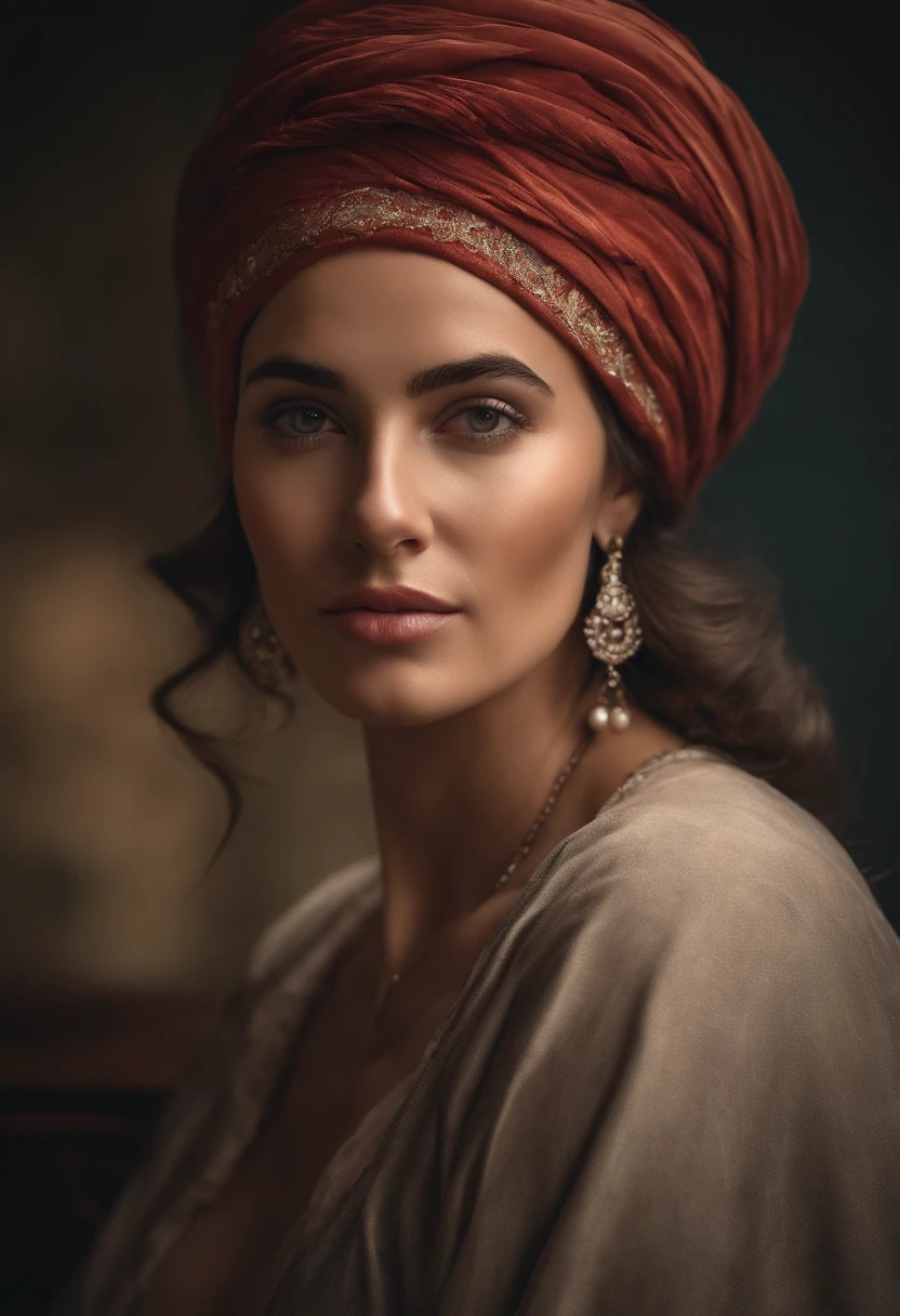 Un primer plano de una mujer con un turbante en la cabeza, Retrato muy bonito, Pintura digital ultra realista, Arte digital ultrarrealista, Arte digital ultra realista, Arte digital ultrarrealista, Hermosa imagen de retrato, 8k artistic portrait photography, Retrato impresionante, Hermoso retrato, Retrato suave disparado 8K, gorgeous face portrait, Hermosa foto de retrato, Arte digital altamente realista, Magnificent portrait 2 A close-up of a woman with a turban on her head, Una pintura fotorrealista de Irakli Nadar, Ganador del concurso CGSOCIETY, Arte digital, Retrato muy bonito, Pintura digital ultra realista, Arte digital ultrarrealista, Arte digital ultra realista, Arte digital ultrarrealista, Hermosa imagen de retrato, 8k artistic portrait photography, Retrato impresionante, Hermoso retrato