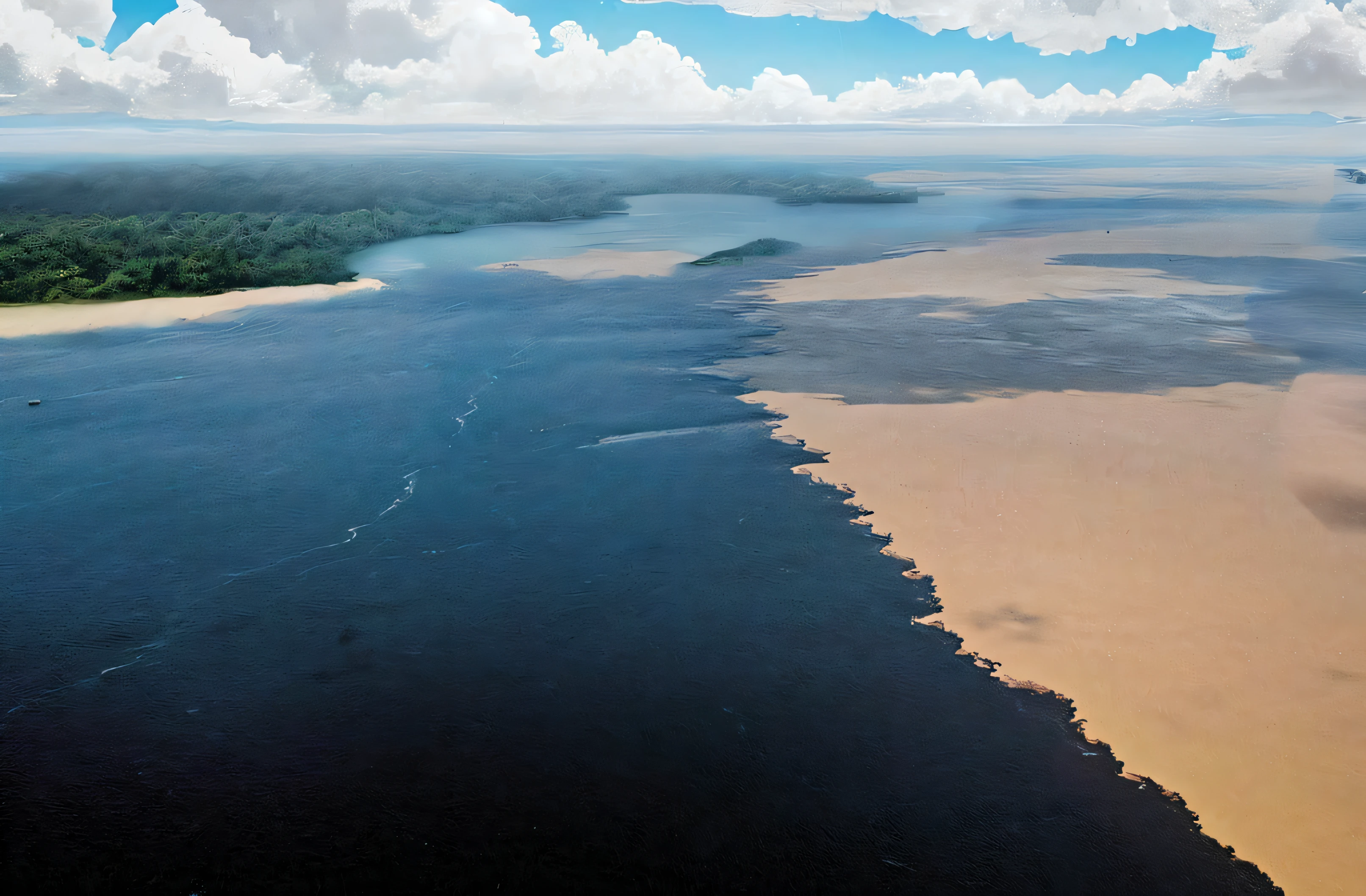 Island with ultra realistic Amazon vegetation