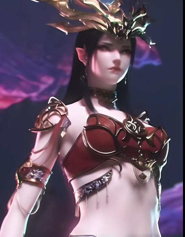 a close up of a woman in a costume with a sword, alluring elf princess knight, dark elf princess, diablo 4 queen, hyperdetailed fantasy character, elf queen, cinematic goddess body shot, 4 k detail fantasy, fantasy woman, beautiful succubus, 2. 5 d cgi anime fantasy artwork, cinematic goddess close shot, an elf queen, diablo 4 lilith