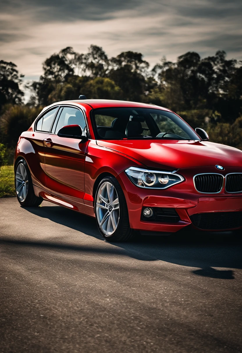 homem estiloso dentro da bmw 118i vermelha ??? 2012