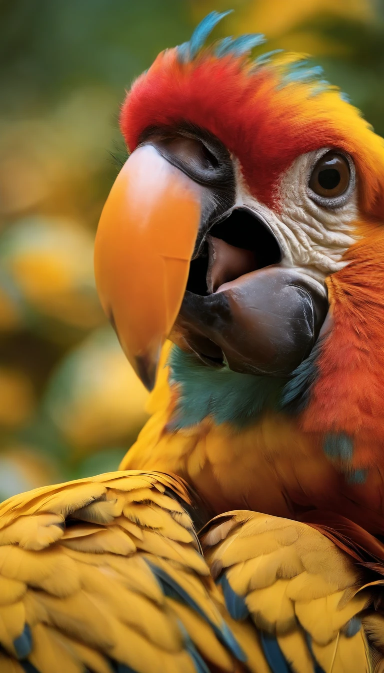 A big bird is being worshipped by many people