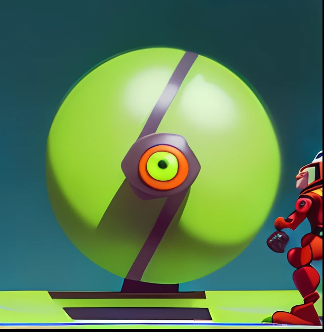 A brave and adventurous Disney Pixar man, robot and woman collaborating looking at the attached image, professional, and a determined mood, Disney, 8k, lime green attached image