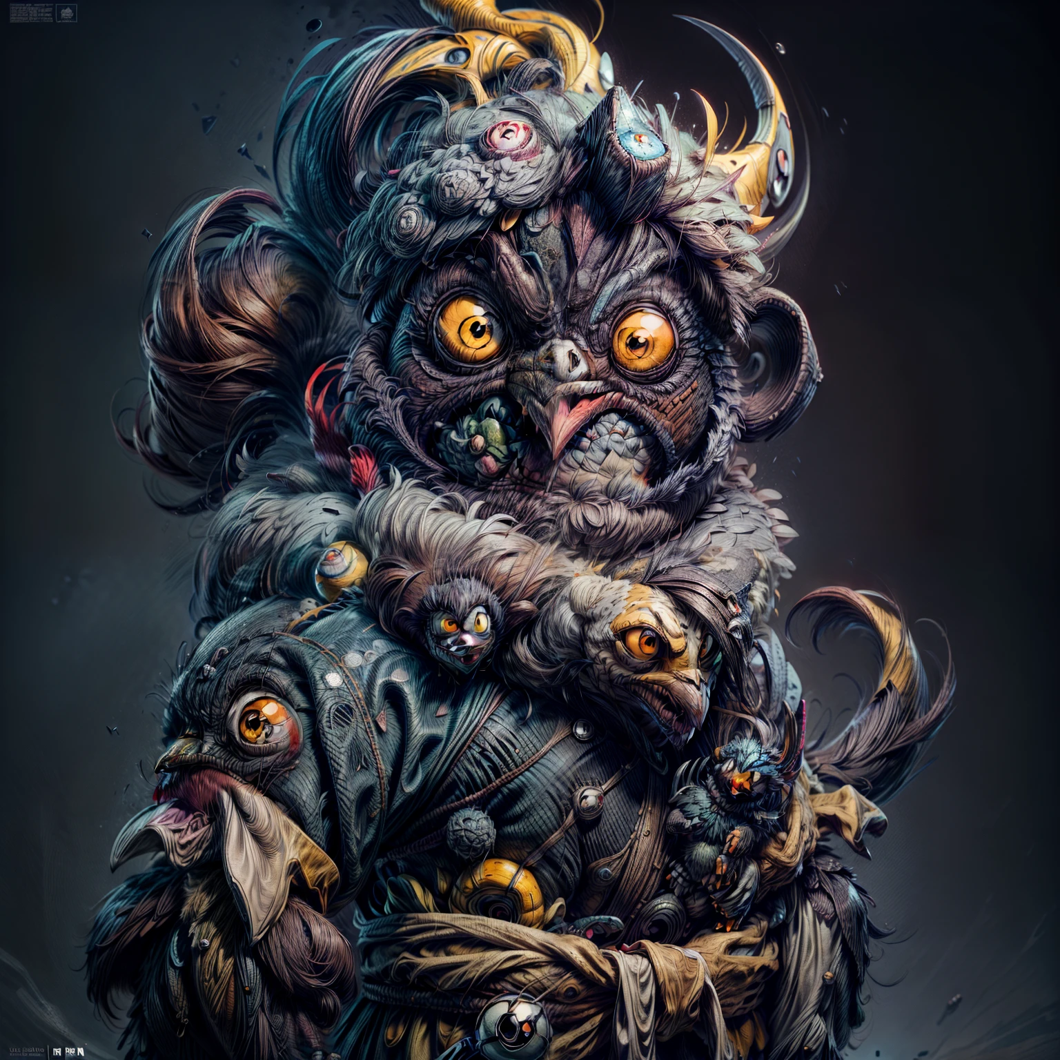 "Create a masterful masterpiece of cute creatures with ultra-detailed concept art inspired by . Utilize Stable Diffusion's power to unleash your inner Cu73Cre4ture programmer and bring your imagination to life!"