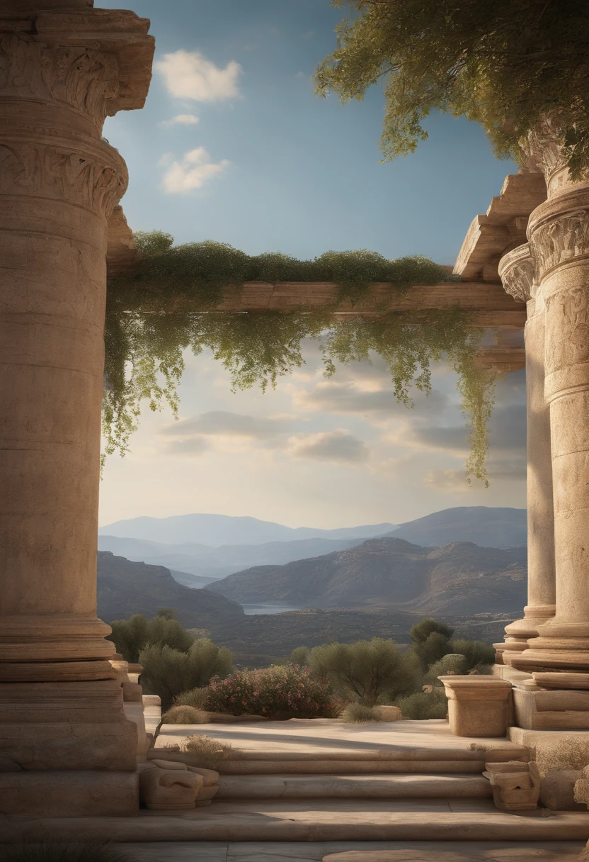 Images of Ancient Greece, ultrahd, imagem 8k, ultra hd, realistas, cores vivas, altamente atualizados, desenho UHD, caneta e tinta, perfect compositio, Beautiful and detailed intricate and insanely detailed octane rendering trend on Artstation, 8k artistic photography, arte conceitual fotorrealista, soft natural volumetric cinematic perfect light
