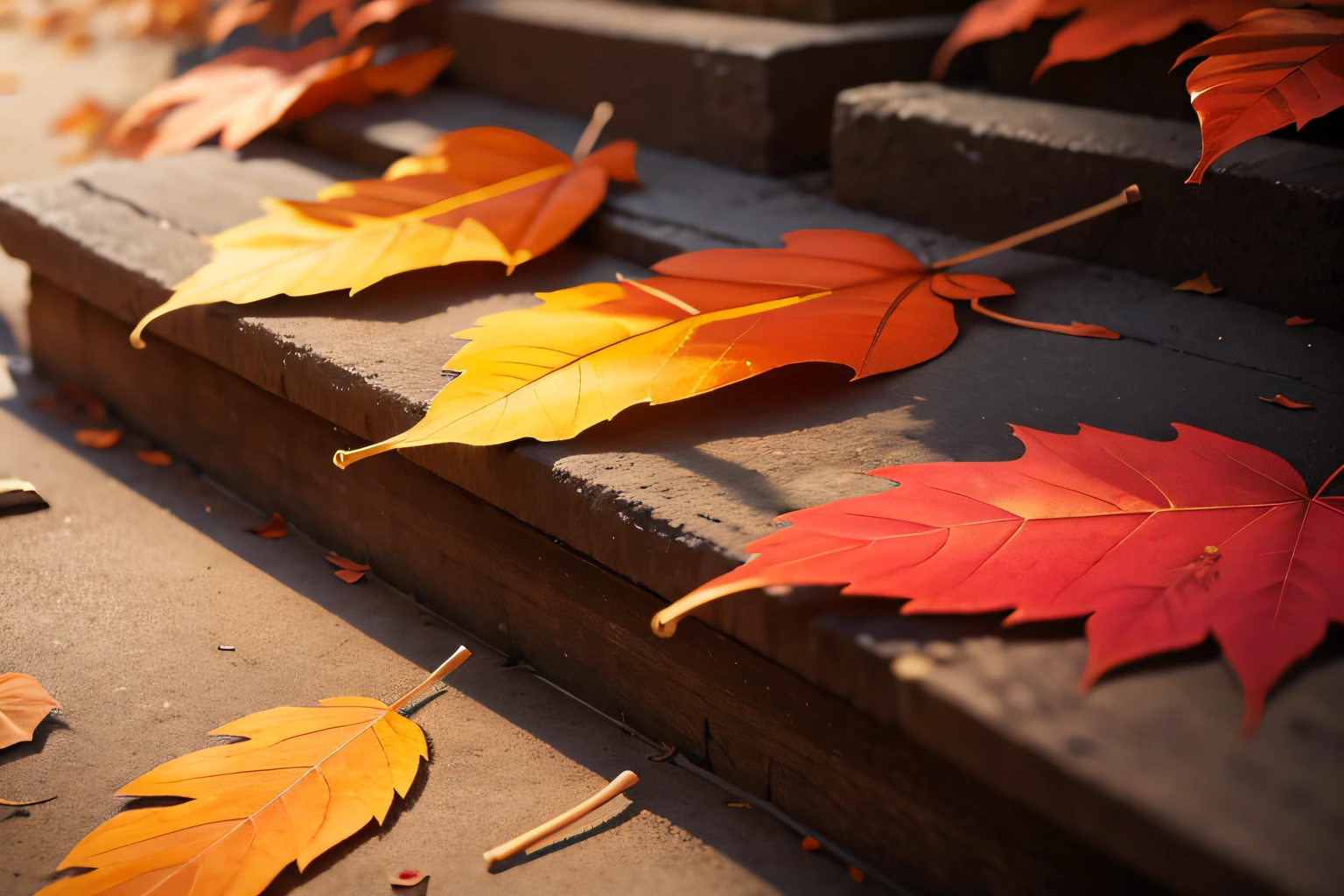 Colored leaves