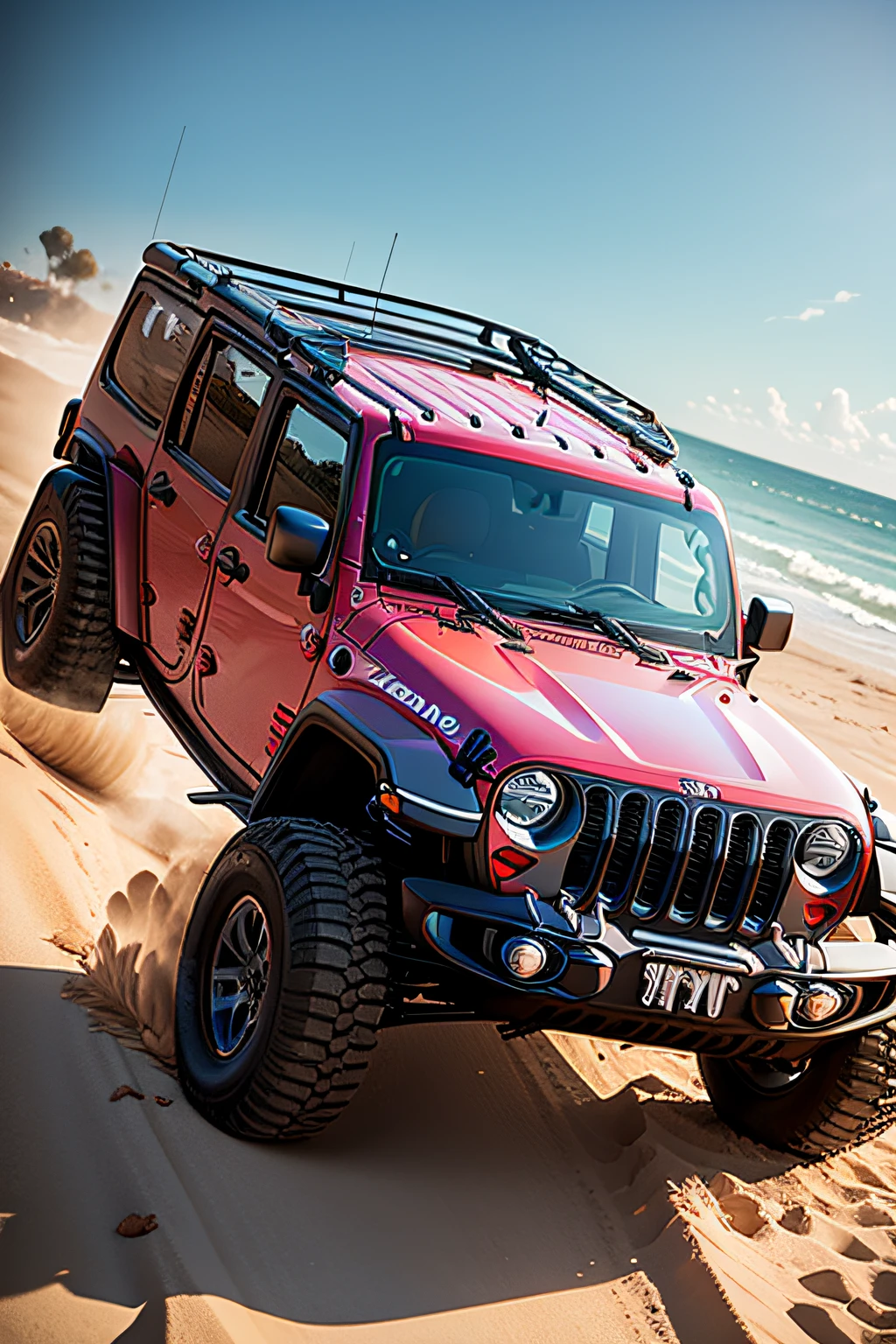 jeep fazendo trilha