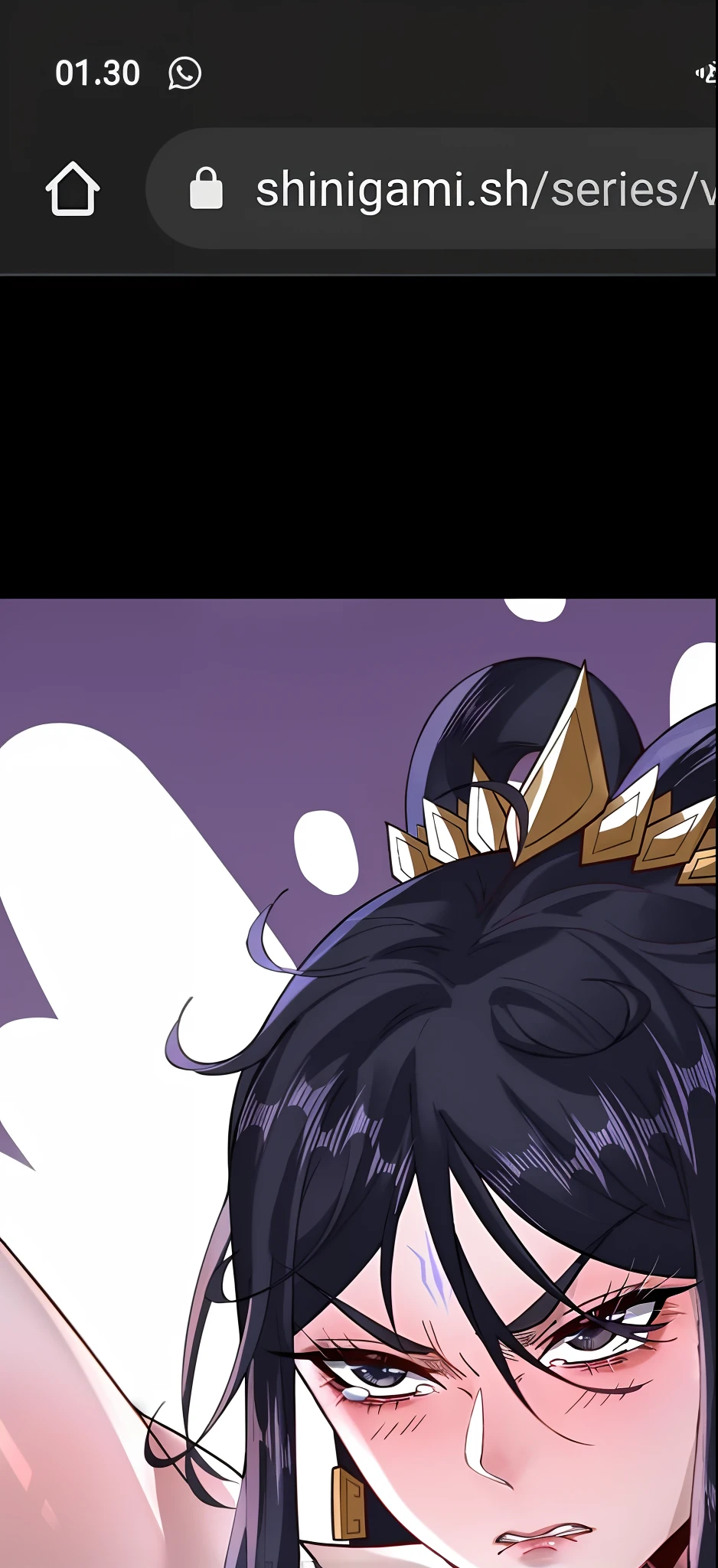 anime girl with black hair and a crown on her head, the godess hera looking angry, the goddess hera looking angry, ahegao, nico robin, albedo from the anime overlord, ahegao face, heise jinyao, the goddess artemis smirking, portrait knights of zodiac girl, hinata hyuga, gapmoe yandere