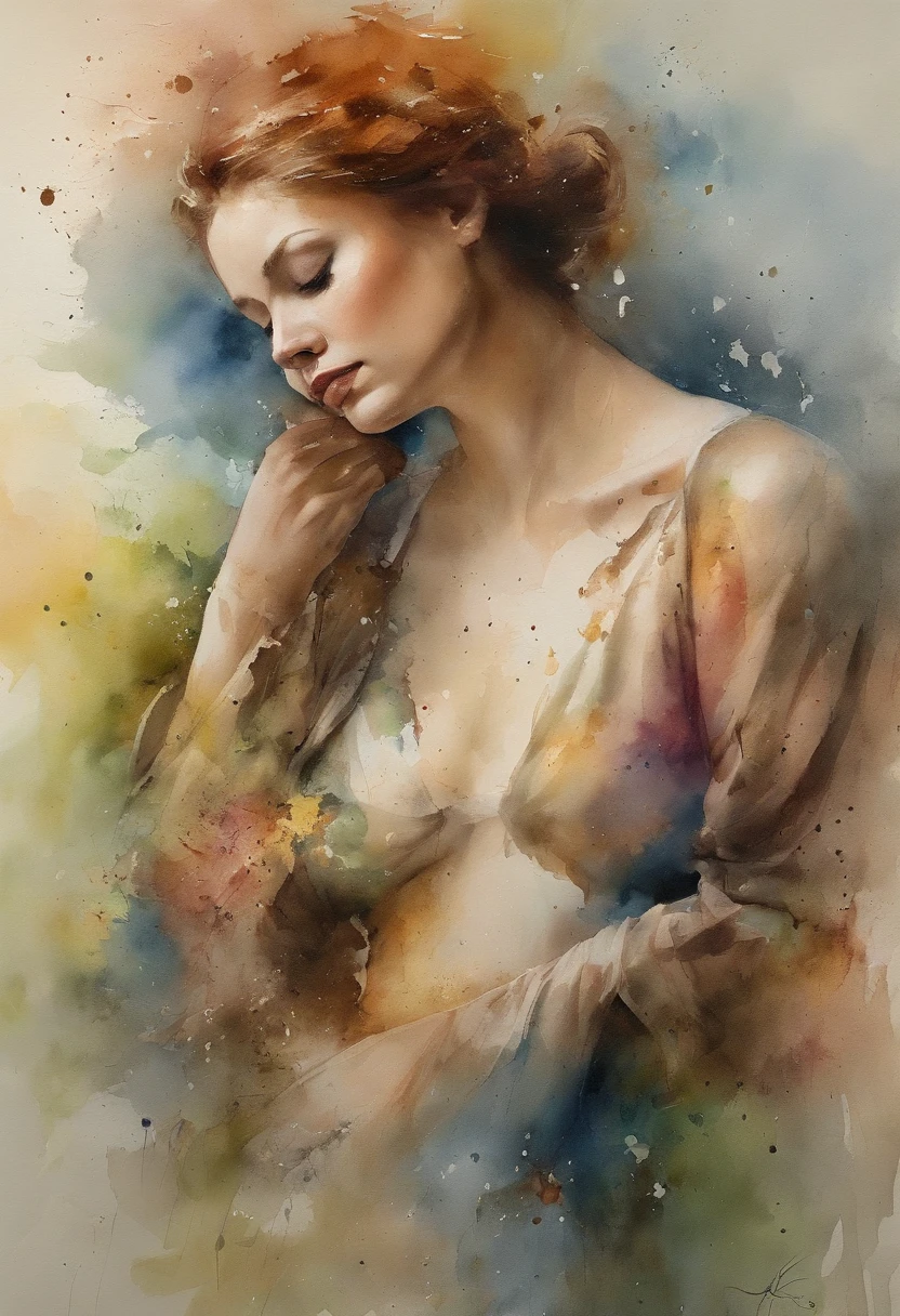 a lovers painting with a splatter background and spray paint effect, by Eugeniusz Zak, watercolor art, by Károly Lotz, watercolor painting, watercolor painting style, watercolor detailed art, by Reuben Tam, watercolor digital painting, watercolor , masterfully detailed watercolor, watercolor art, Grzegorz Rutkowski