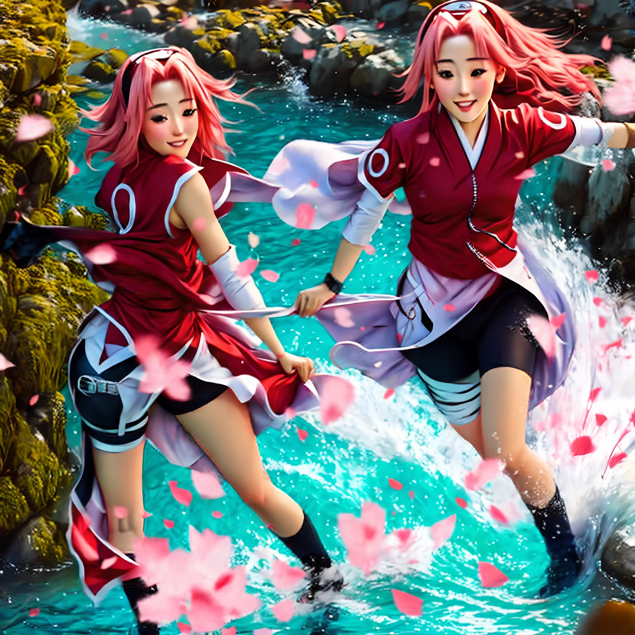 sakura haruno drinking cum
