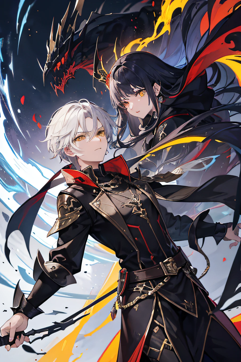 1male, reference sheet, matching outfit, (fantasy character design, front, back, sides, left, right, up, down), male Figure. Cloaked in dark attire. Piercing yellow eyes radiating a predatory gaze. Swift and graceful movements, skilled as an assassin and mage. Serpent emblem adorns her cloak, indicating allegiance to the Serpent's Claw organization. (masterpiece:1.2), (best quality:1.3).