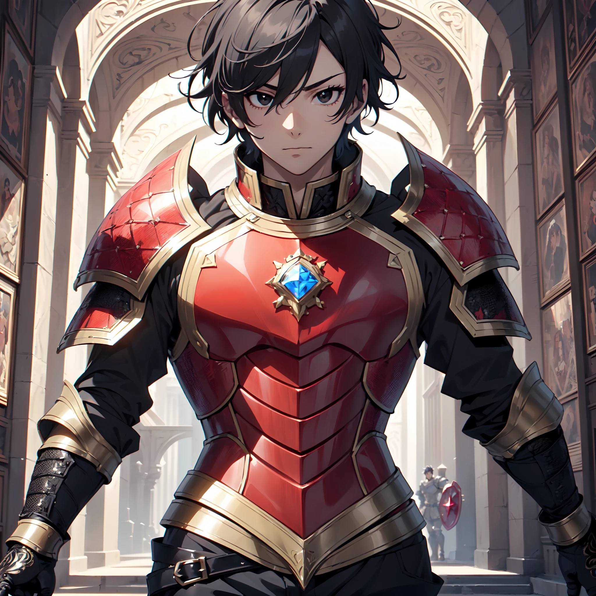128K Ultra High Definition,
128K Ultra High Quality,
128K Ultra High Resolution,
Best Definition,
Best Quality,
Best Resolution,
Perfectly Detailed,
Perfectly Designed,
Extremely Detailed,
Extremely Designed,
Hyper Detailed,
Hyper Definition,
Hyper Quality,
Hyper Resolution,
Masterpiece,
(((Anime))),
Body Shot,
(((Boy))),
Handsome,
Muscular Body,
(((Black Short Hair))),
(((Black Eyes))),
(((Hyper Detailed & Perfectly Designed Red Ruby Armor Plates))),
(((Hyper Detailed & Perfectly Designed Engraving Jeweled Baron Armor))),
(((Inside Of Medieval Royal Palace Background Scenery))),