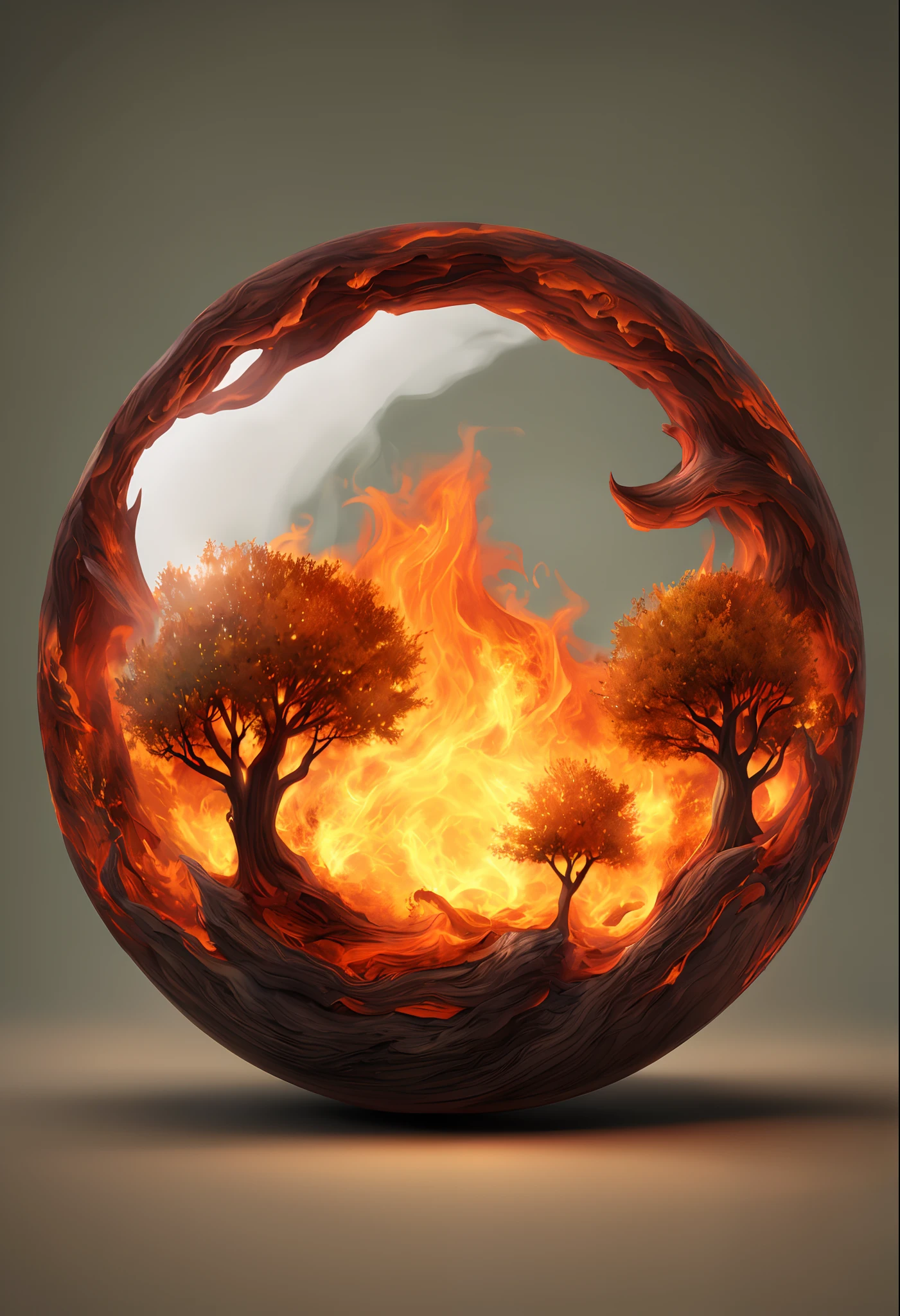 The flames are burning in a circle shape, fogoso, icon with a halo of fire, Anel de fogo, bola de fogo, chama, um fogo laranja no fundo, homem, fire type, (fire), esfera preta de fogo, Firenado, Infero Flamejante, Inferno, tema fogo, fire, fogo do inferno, infernal, chamajante, derretido imagem arfed de uma bola de vidro com uma paisagem dentro, Arte 3D digital detalhada, tree of life inside the ball, Arte digital altamente detalhada em 4k, arte digital altamente detalhada, arte digital estilizada, pintura digital altamente detalhada, bola de vidro, pintura digital altamente detalhada, arte digital altamente detalhada, 3 d render bipe, 8k arte impressionante