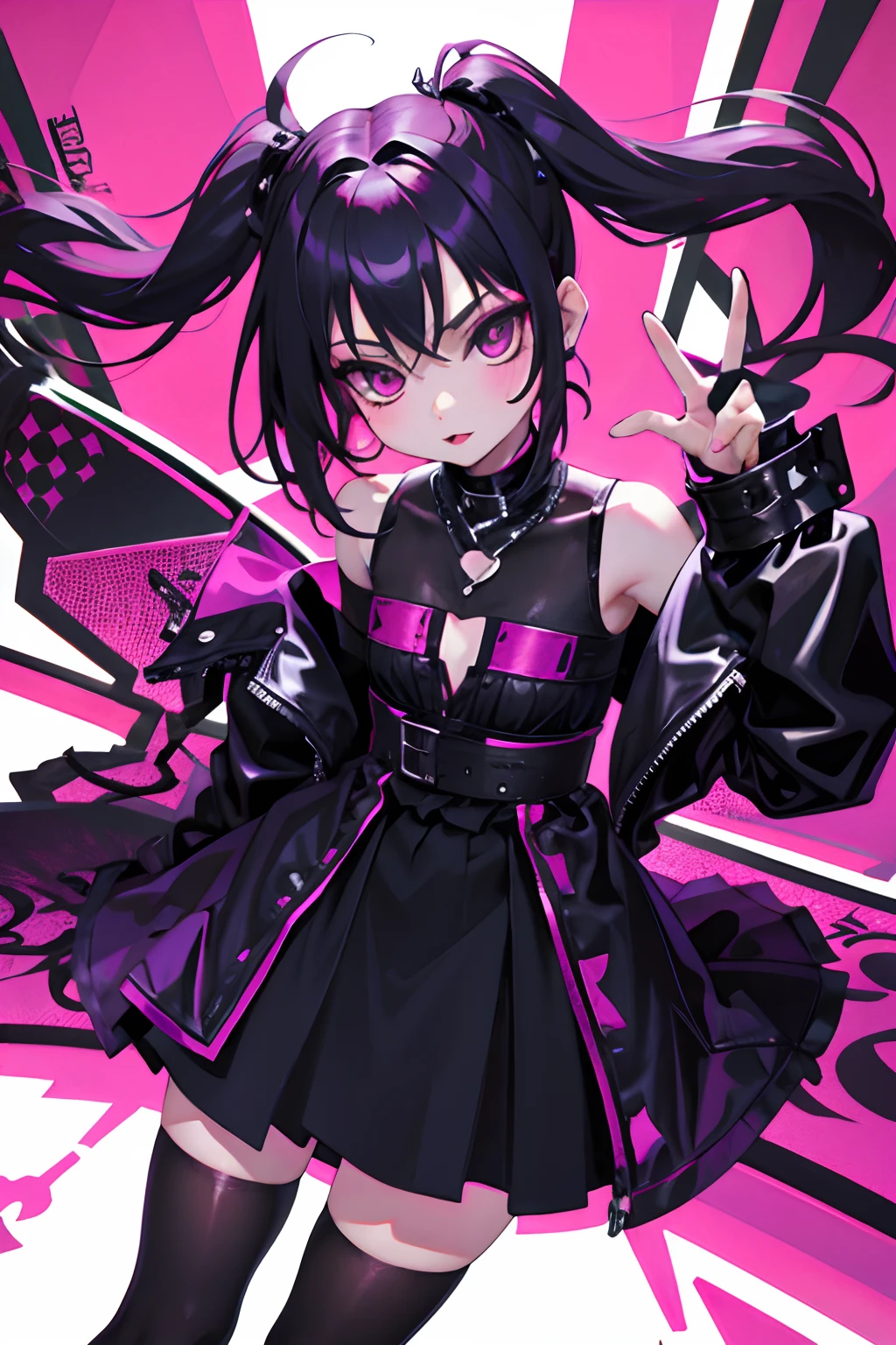 child,Goth Punk,skirt by the,magenta