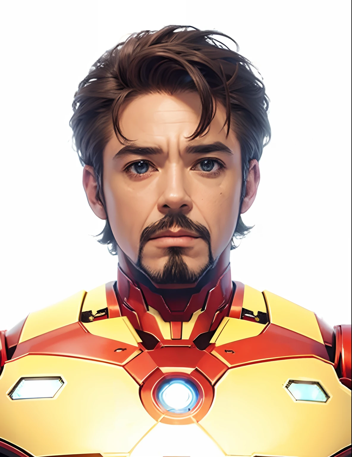 face open iron man armor