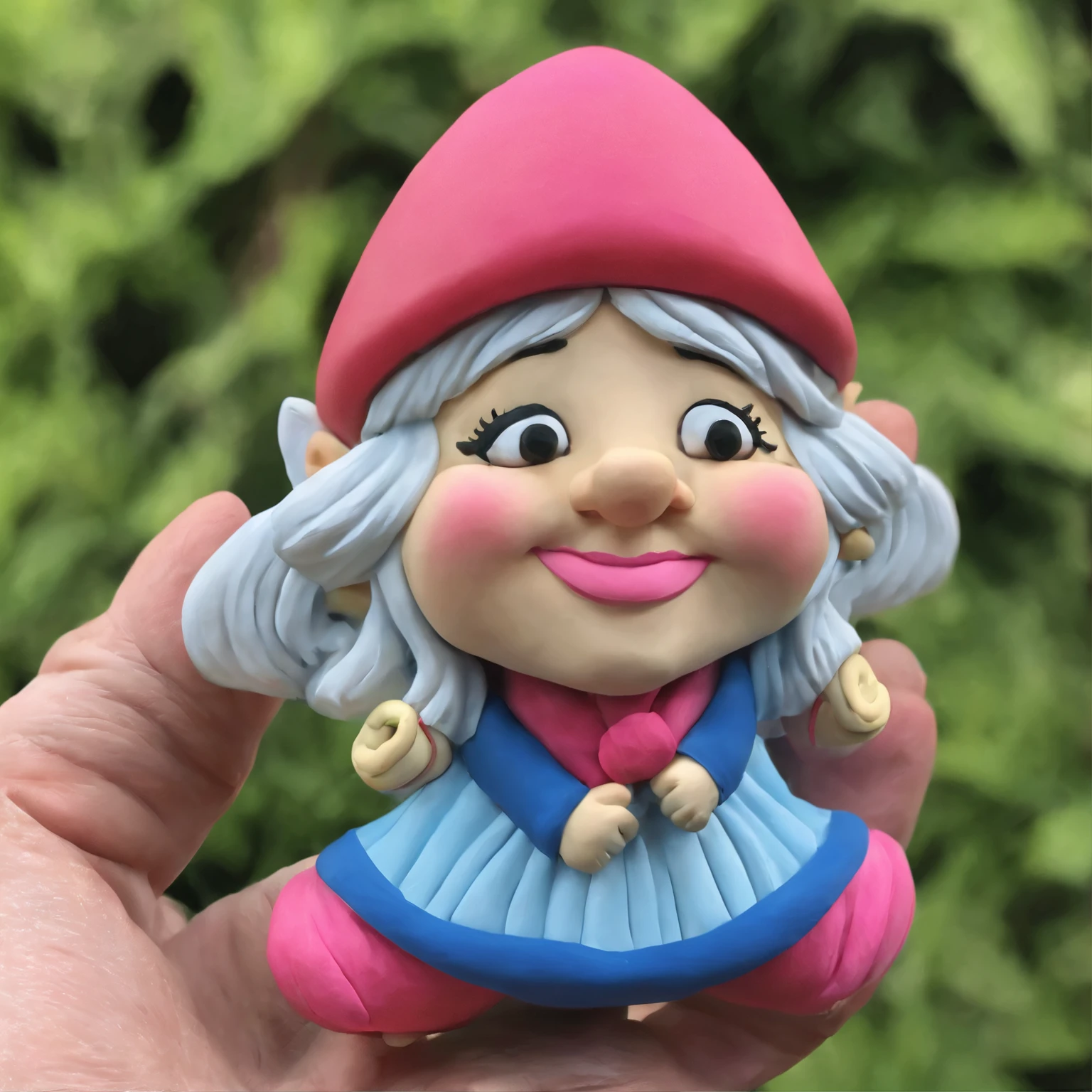A very sexy female gnome, (mature face:1.4), dynamic pose