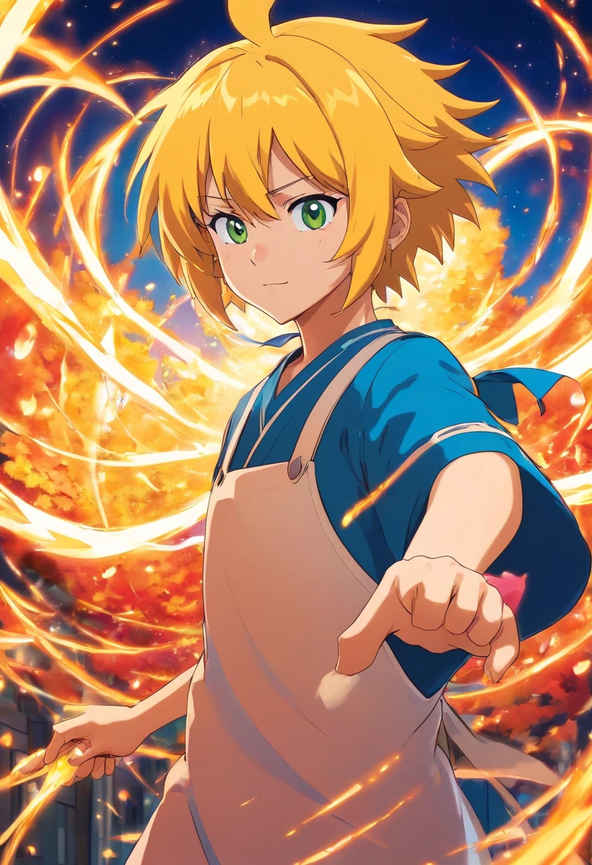 Uma imagem detalhada de Ichigo Kurosaki no estilo de Os Simpsons,best quality,ultra-detalhado,colorido e vibrante,studio lighting,HDR,vivid colors,Physically-based rendering,Bokeh,retrato,Anime Bleach, Tite Kubo.