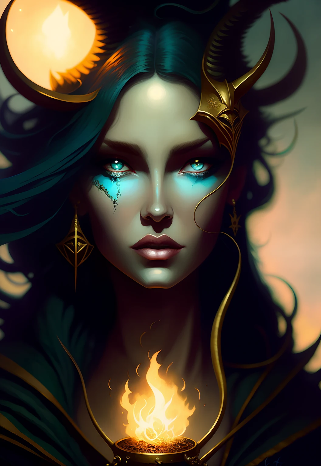 Pintura de una mujer con un cuerpo entero y un cuerpo entero, Peter Mohrapcher'', Estilo Peter Mohrapher, Peter Mohrbacher Arte digital, Peter Mohrapbacher Artstyle, Estilo de Peter Mohrapher, Peter Mohrapher C 2 0, Peter Mohrapcher muy detallado, Al estilo de Peter Mohrapcher, Pete Mohrapher, Pintura de una mujer sentada en una cama de calaveras, por Todd Lockwood, satan in hell, Al estilo de Peter Mohrapher, Retrato de un demonio femenino, Demonic Woman, Peter Mohrbacher Donato Giancola, Estilo de Peter Mohrapher, Graphic Artist Peter Mohrbacher, por Jason Felix, Estilo Peter Mohrapher, Tiefling, (((((8k, Super detailed, Mujere hermosa, alta calidad))))