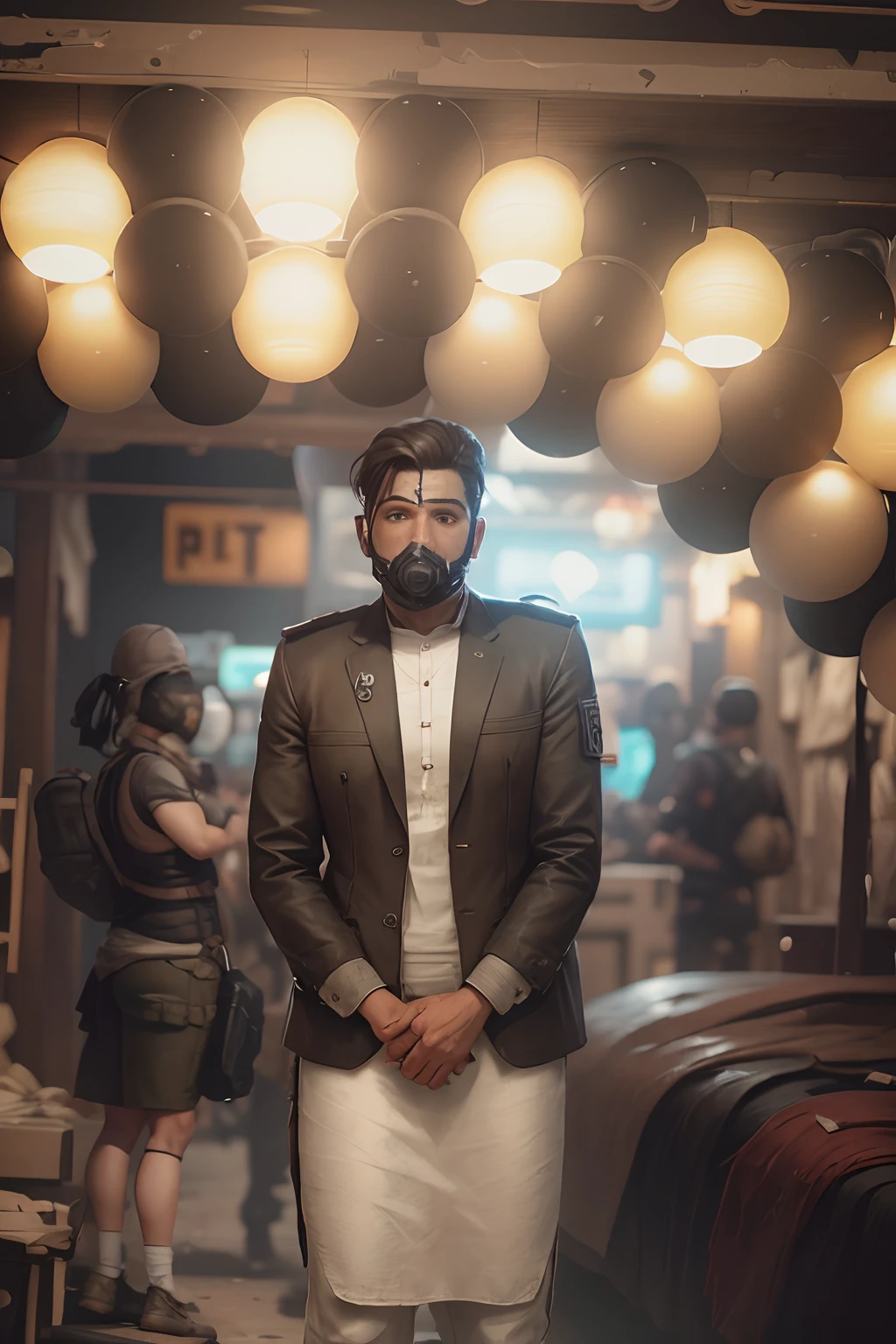 Reailistic face pubg background and pubg mummy suite