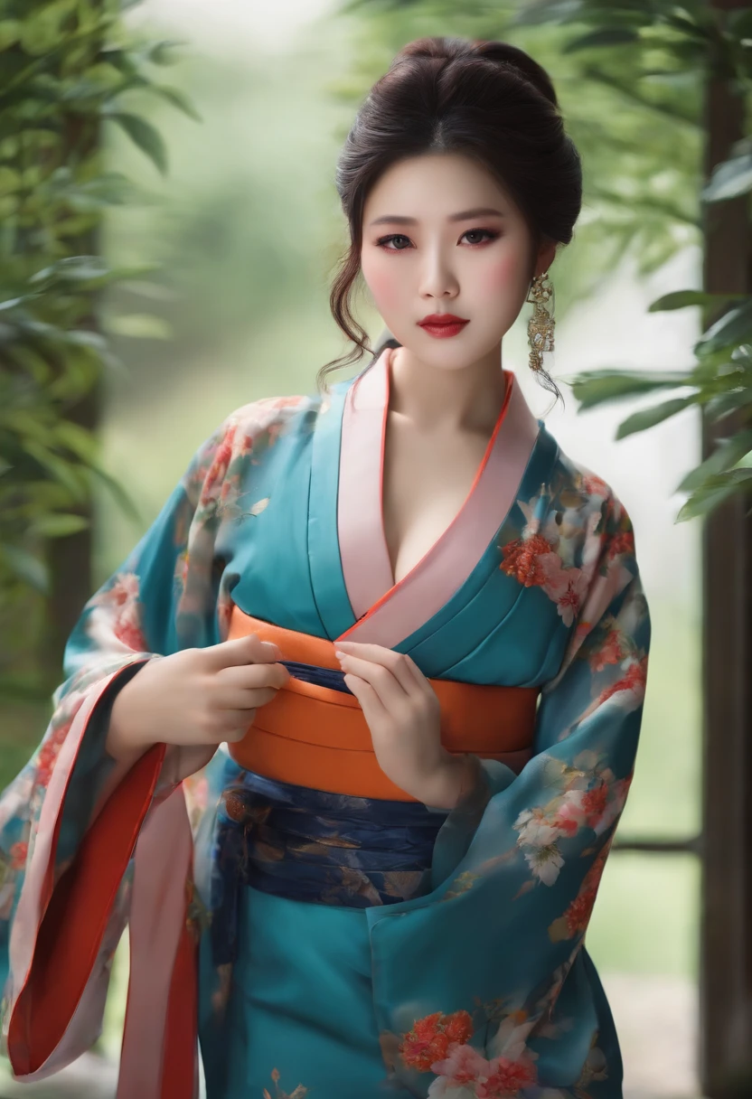 Japanese, girl, hyper realistic, big breasted