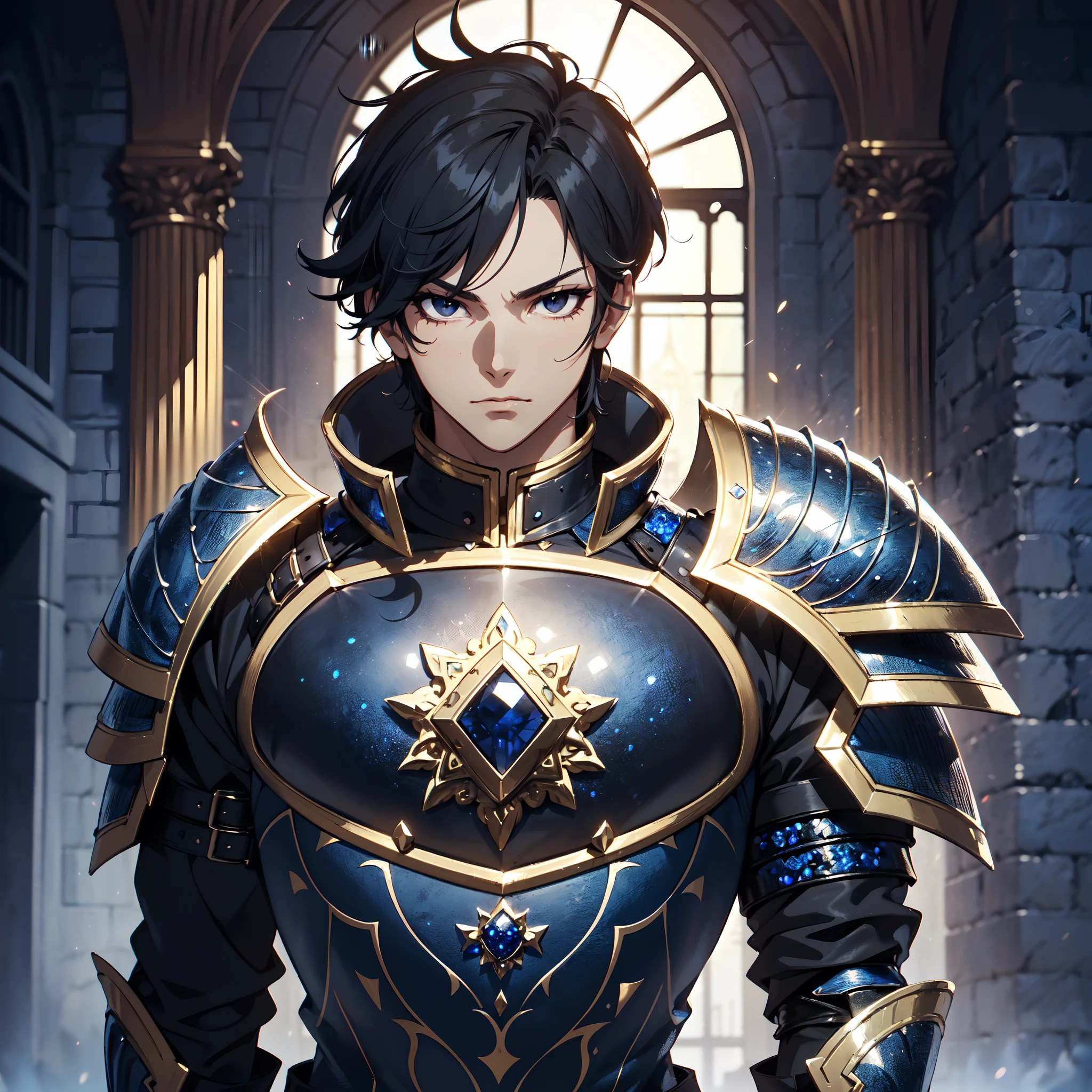128K Ultra High Definition,
128K Ultra High Quality,
128K Ultra High Resolution,
Best Definition,
Best Quality,
Best Resolution,
Perfectly Detailed,
Perfectly Designed,
Extremely Detailed,
Extremely Designed,
Hyper Detailed,
Hyper Definition,
Hyper Quality,
Hyper Resolution,
Masterpiece,
(((Anime))),
Body Shot,
(((Boy))),
Handsome,
Muscular Body,
(((Black Short Hair))),
(((Black Eyes))),
(((Hyper Detailed & Perfectly Designed Blue Sapphire Armor Plates))),
(((Hyper Detailed & Perfectly Designed Engraving Jeweled Baron Armor))),
(((Inside Of Medieval Royal Palace Background Scenery))),