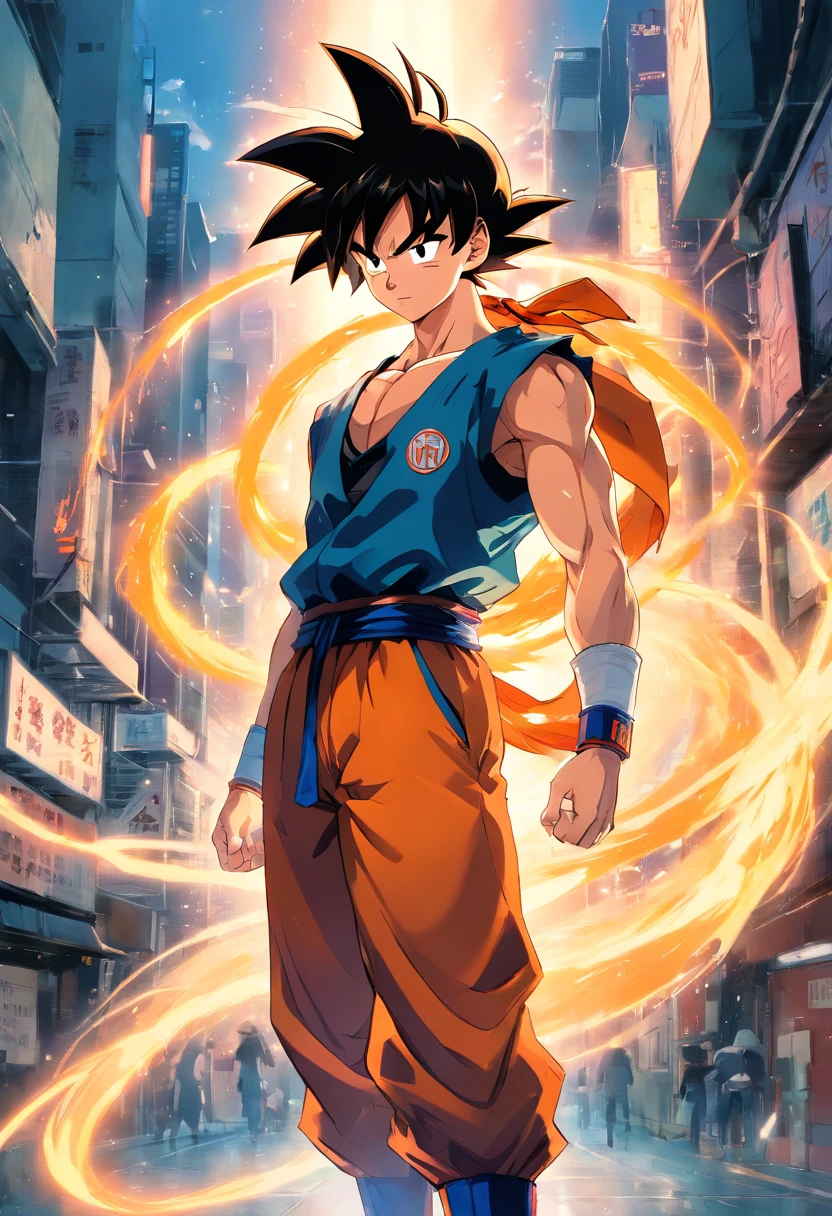 GOKU DIBUJADO POR BILL SIENKIEWICZ